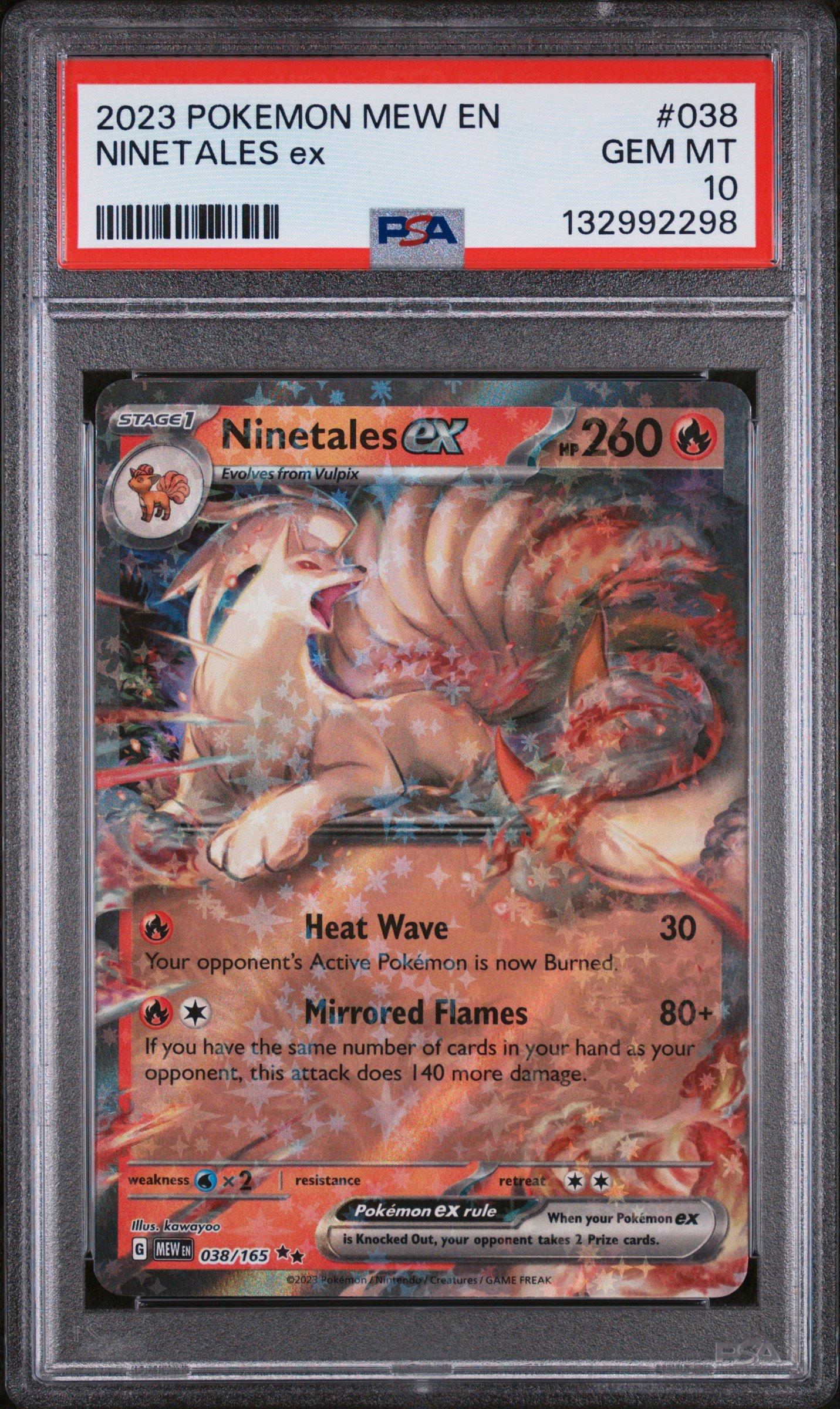 2023 Pokemon Mew En-151 038 Ninetales Ex PSA 10 Graded Card | GameStop