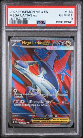 2025 Pokemon Meg En-mega Evolution 163 Mega Latias Ex Ultra Rare