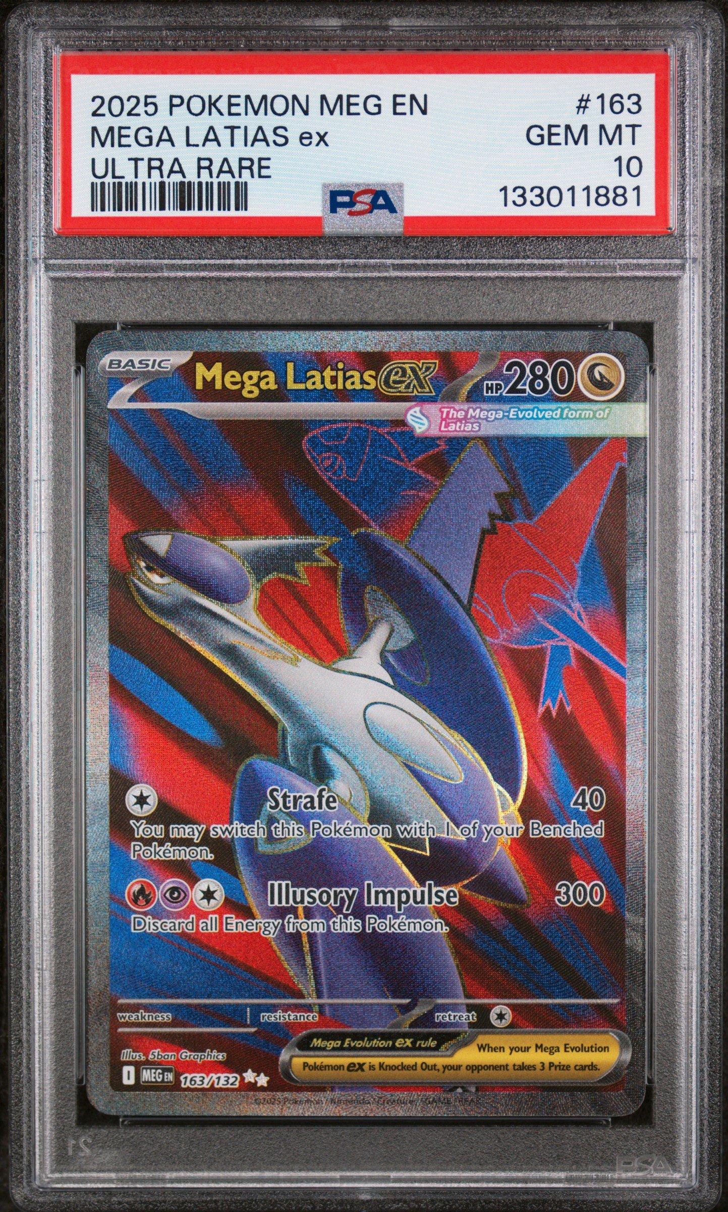 2025 Pokemon Meg En-mega Evolution 163 Mega Latias Ex Ultra Rare