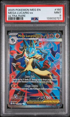 2025 Pokemon Meg En-mega Evolution 160 Mega Lucario Ex Ultra Rare