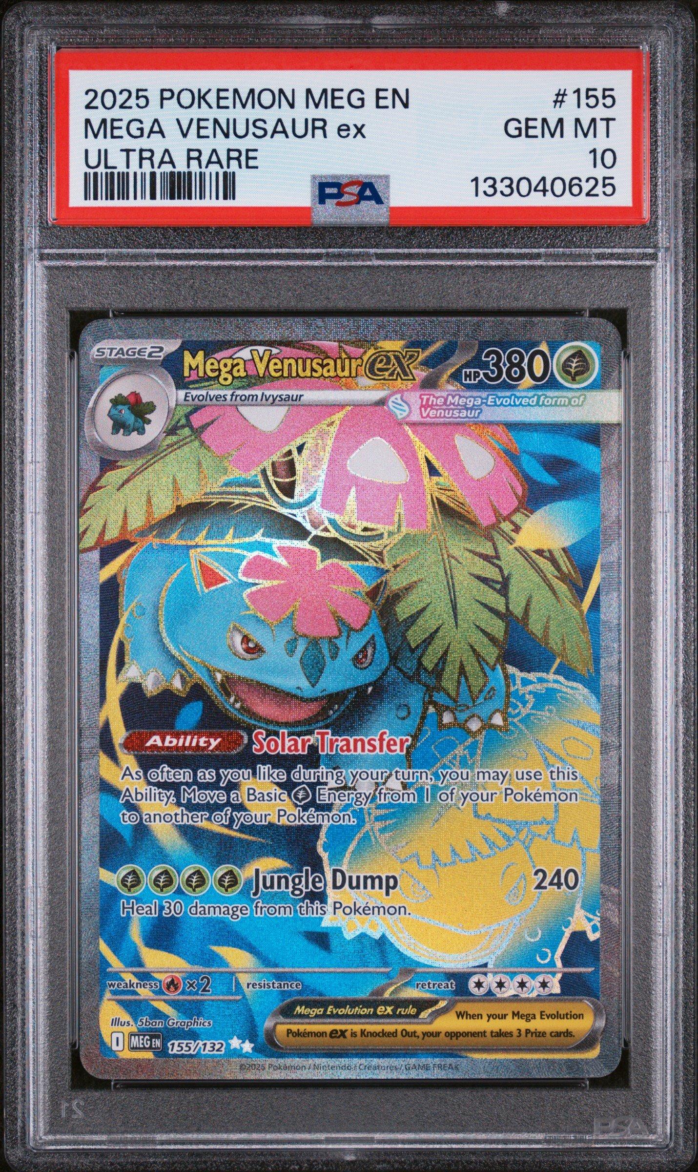 2025 Pokemon Meg En-mega Evolution 155 Mega Venusaur Ex Ultra Rare