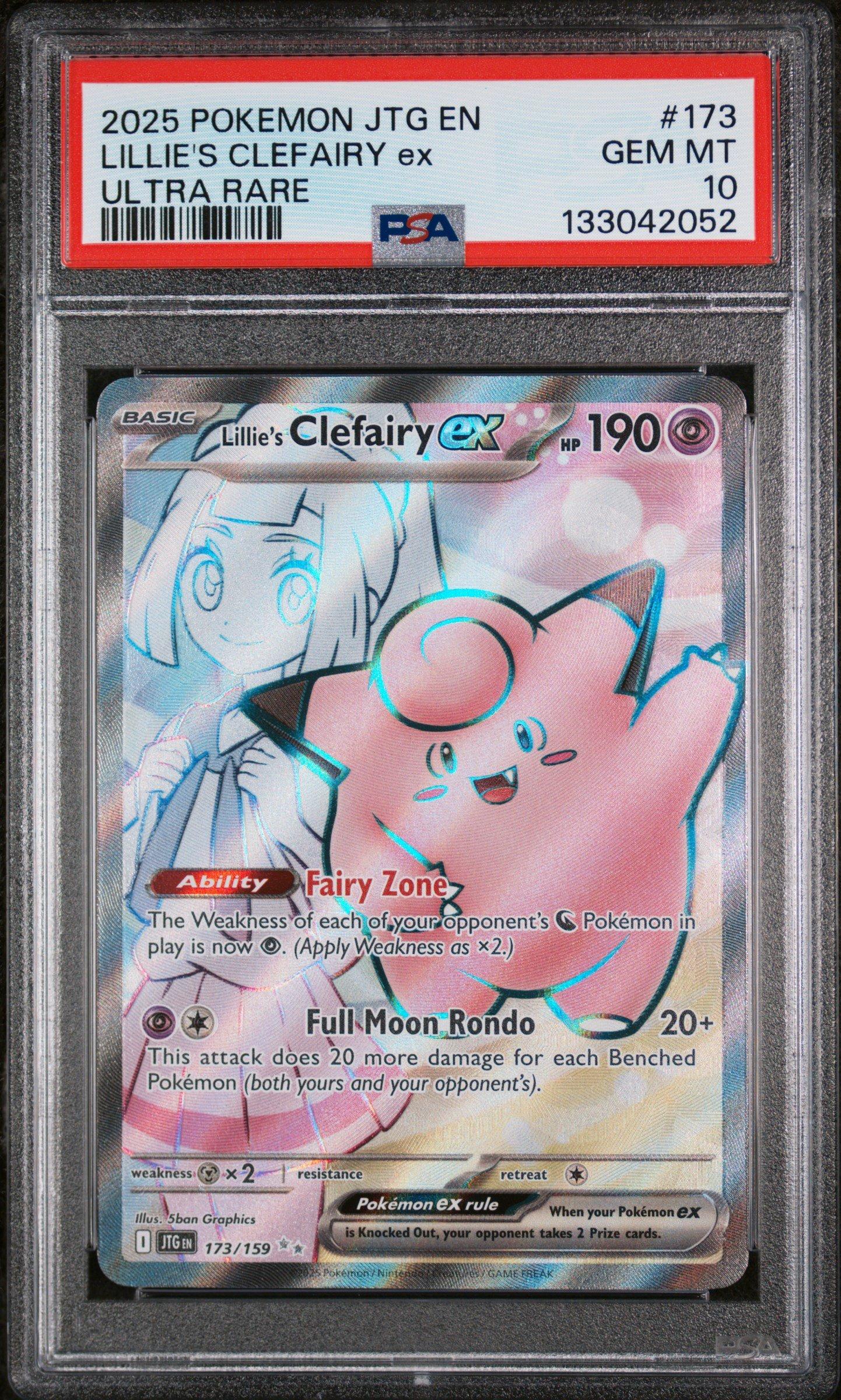 2025 Pokemon Jtg En-journey Together 173 Lillie's Clefairy Ex