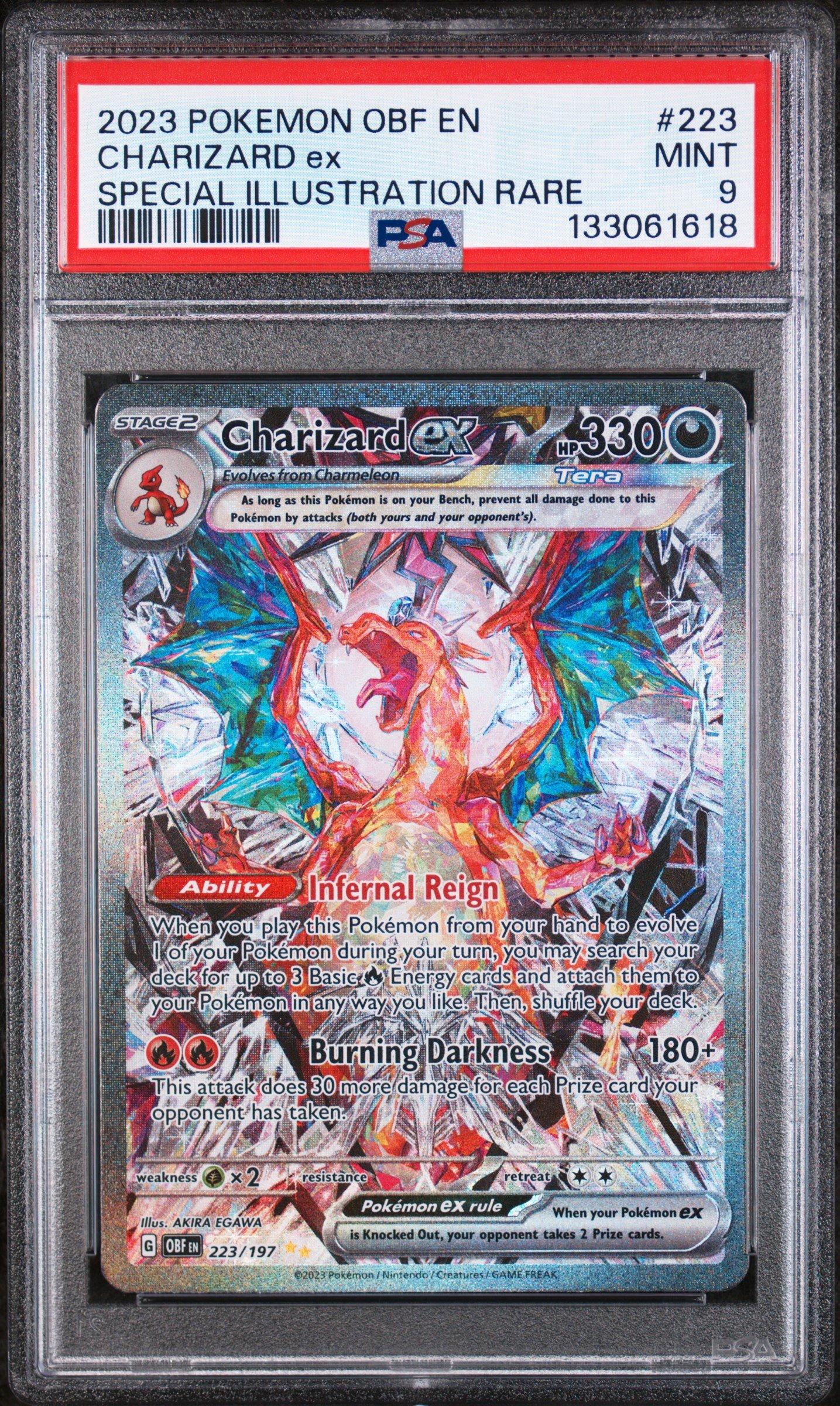 2023 Pokemon Obf En-obsidian Flames 223 Charizard Ex Special Illustration  Rare PSA 9 Graded Card | GameStop