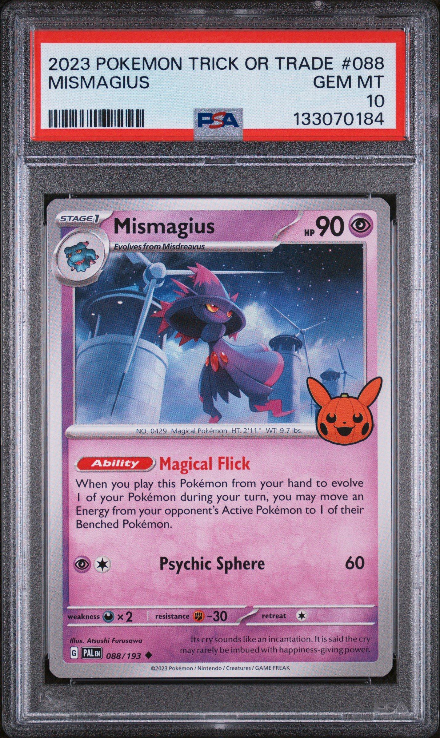 2023 Pokemon Trick Or Trade 088 Mismagius PSA 10 Graded Card