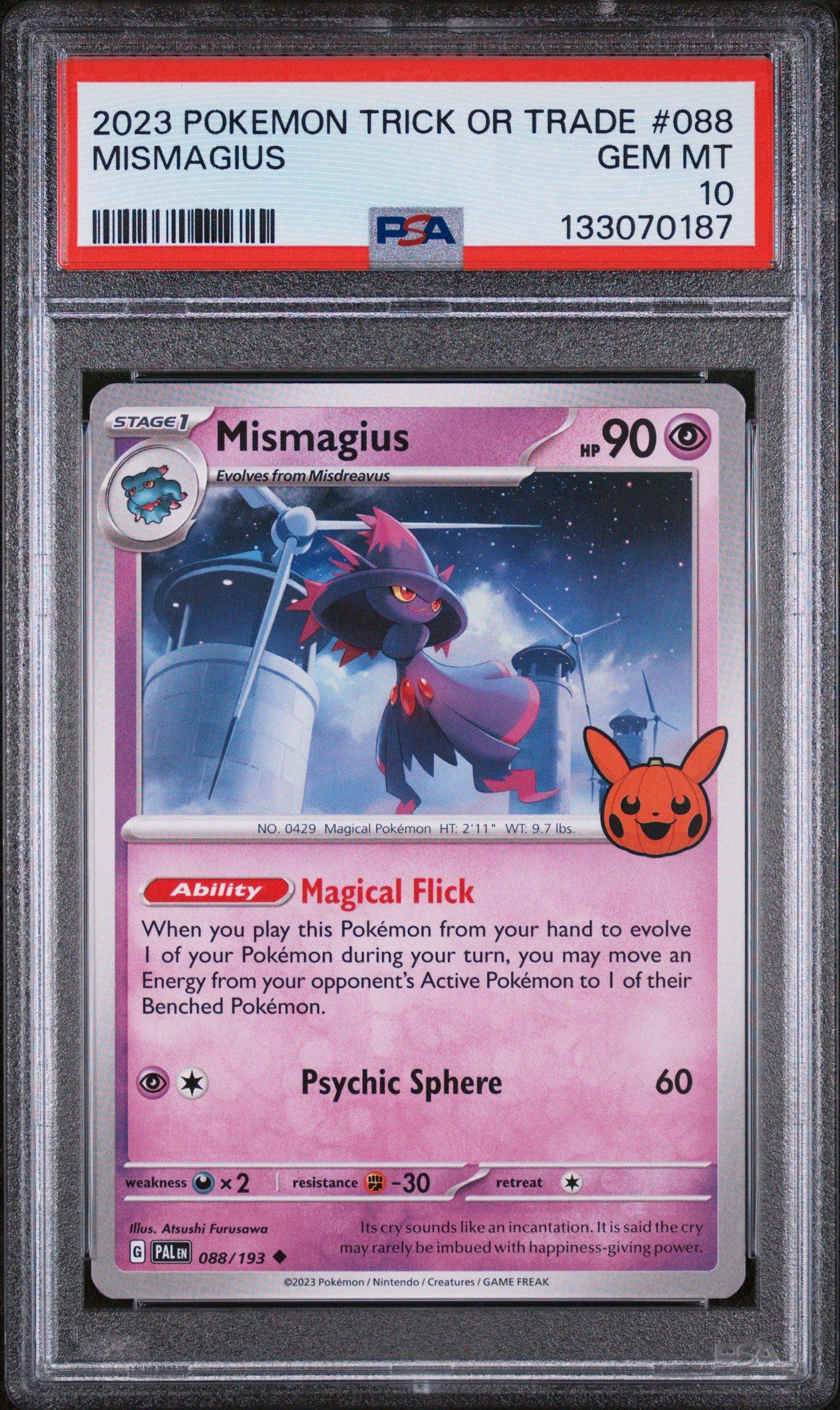 2023 Pokemon Trick Or Trade 088 Mismagius PSA 10 Graded Card
