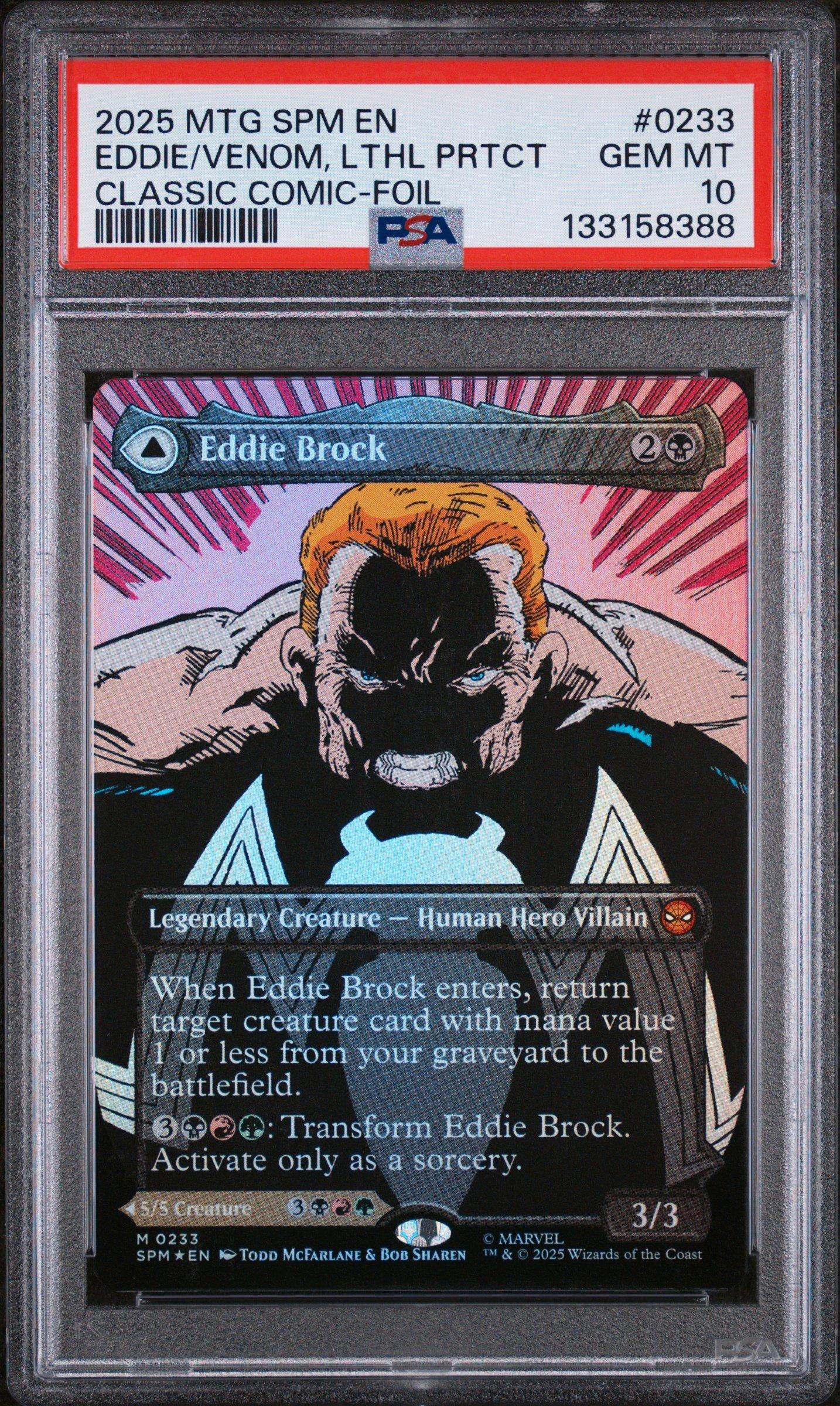 MTG エディ・ブロック / ヴェノム　クラシックコミック　FOIL 2025 Magic The Gathering Marvel's Spider-man 0233 Eddie Brock