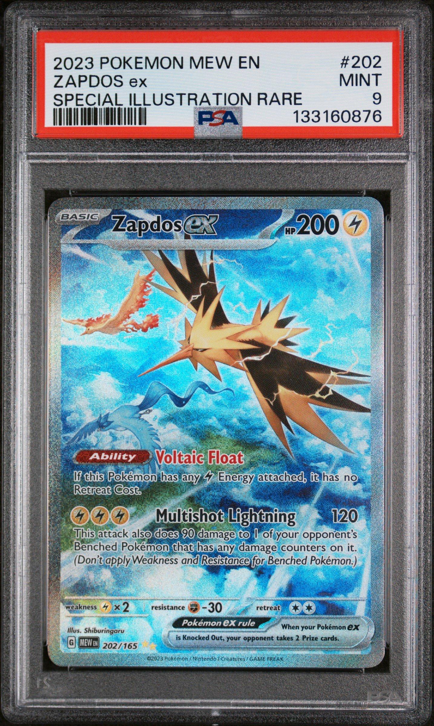 2023 Pokemon Mew En-151 202 Zapdos Ex Special Illustration Rare