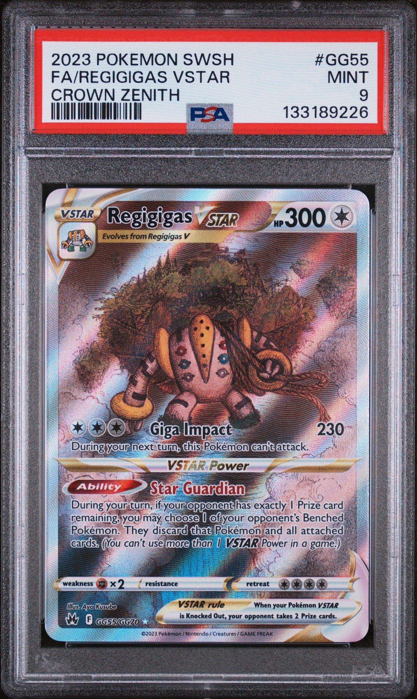2023 Pokemon Sword And Shield Crown Zenith Gg55 Full Art/regigigas
