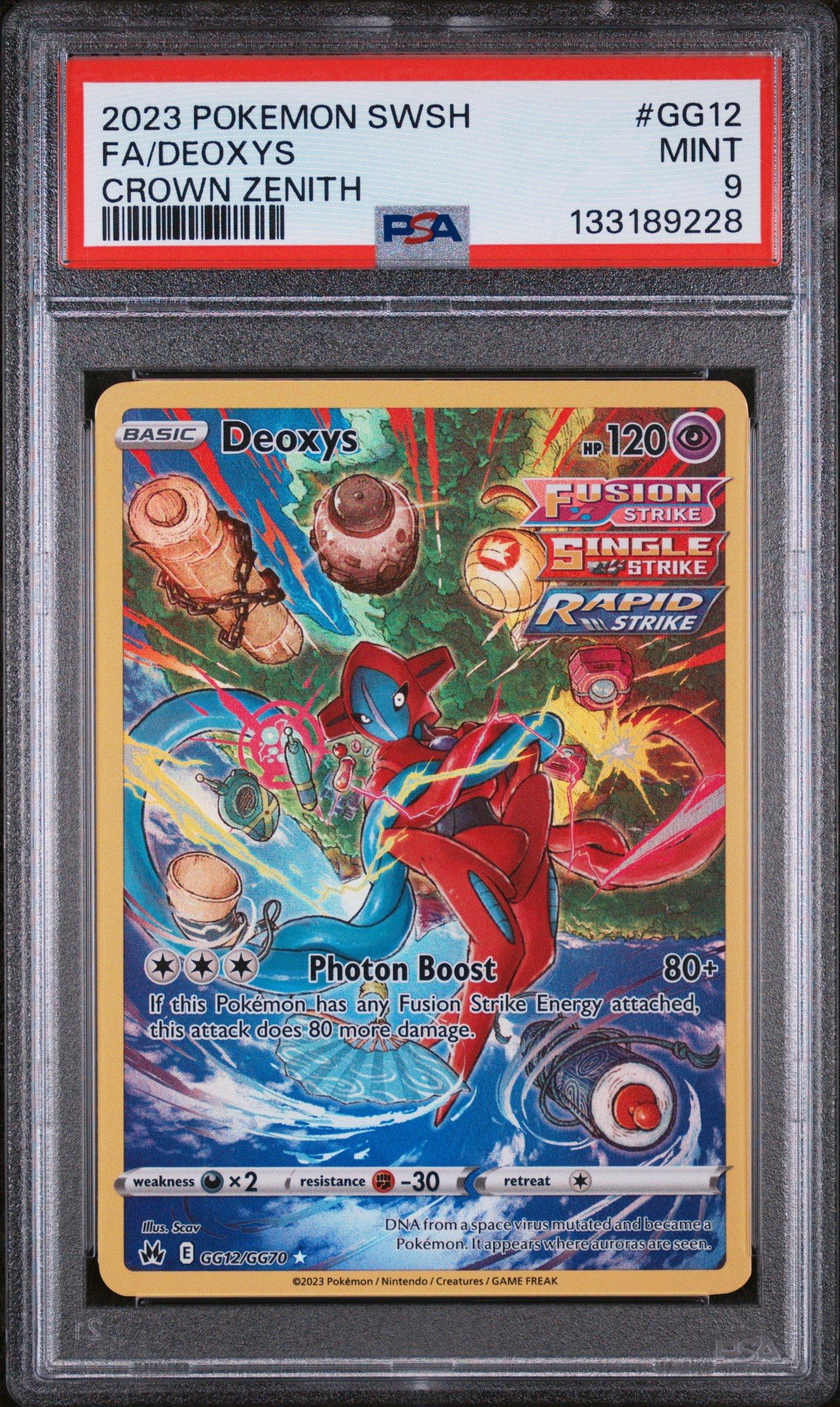 2023 Pokemon Sword And Shield Crown Zenith Gg12 Full Art/deoxys