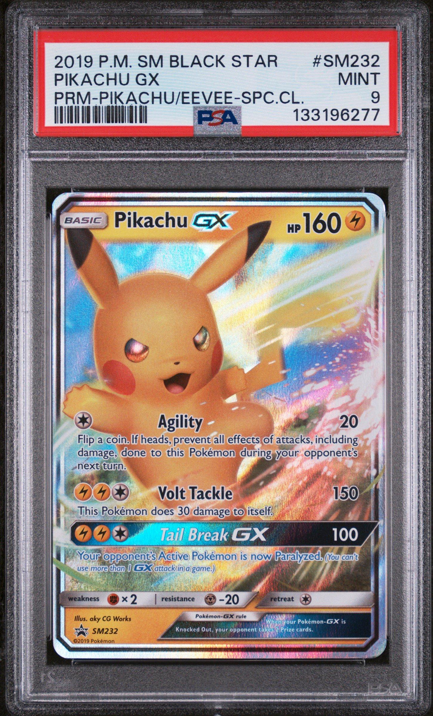 2019 Pokemon Sm Black Star Promo Sm232 Pikachu Gx Pikachu-gx