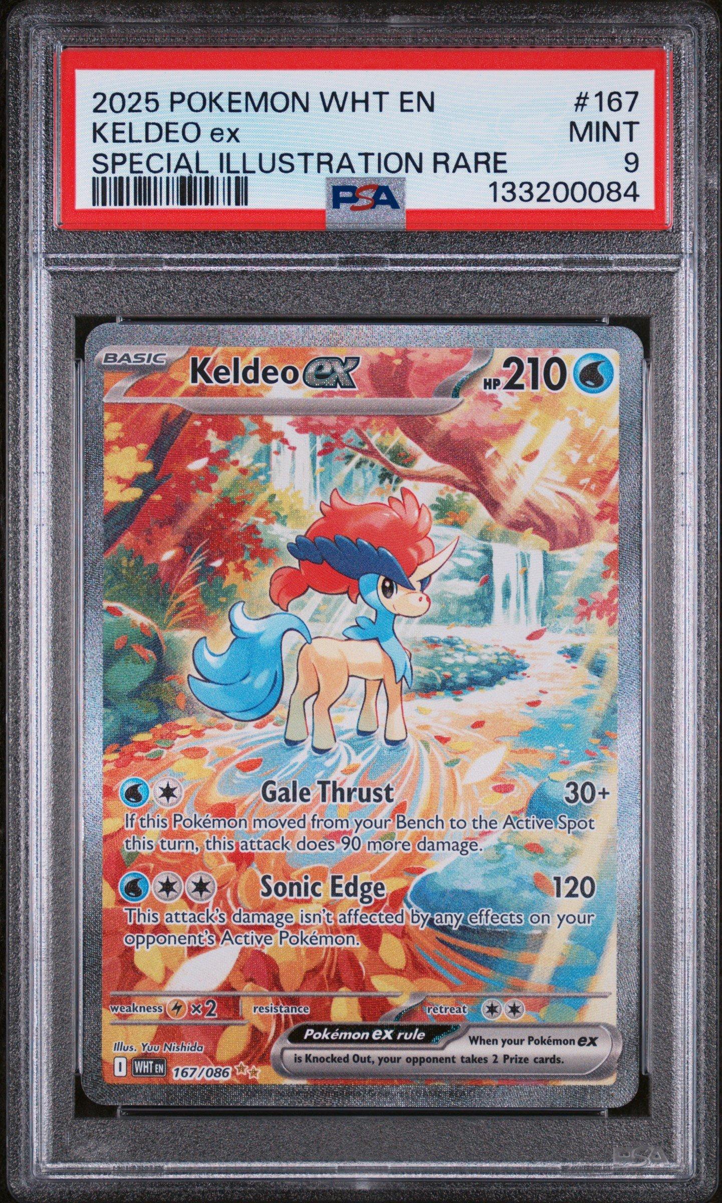 2025 Pokemon Wht En-white Flare 167 Keldeo Ex Special Illustration Rare PSA  9 Graded Card | GameStop