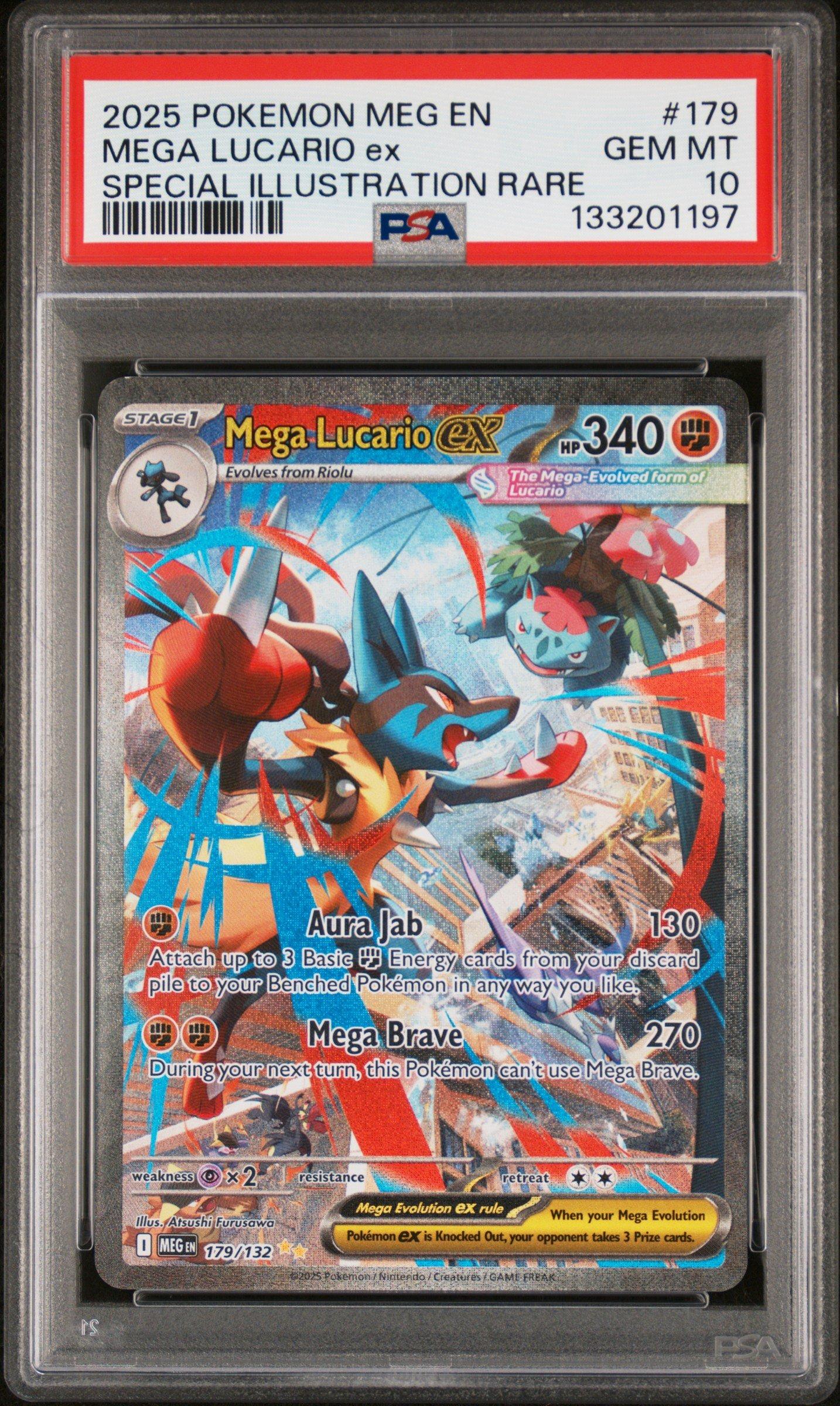 2025 Pokemon Meg En-mega Evolution 179 Mega Lucario Ex Special