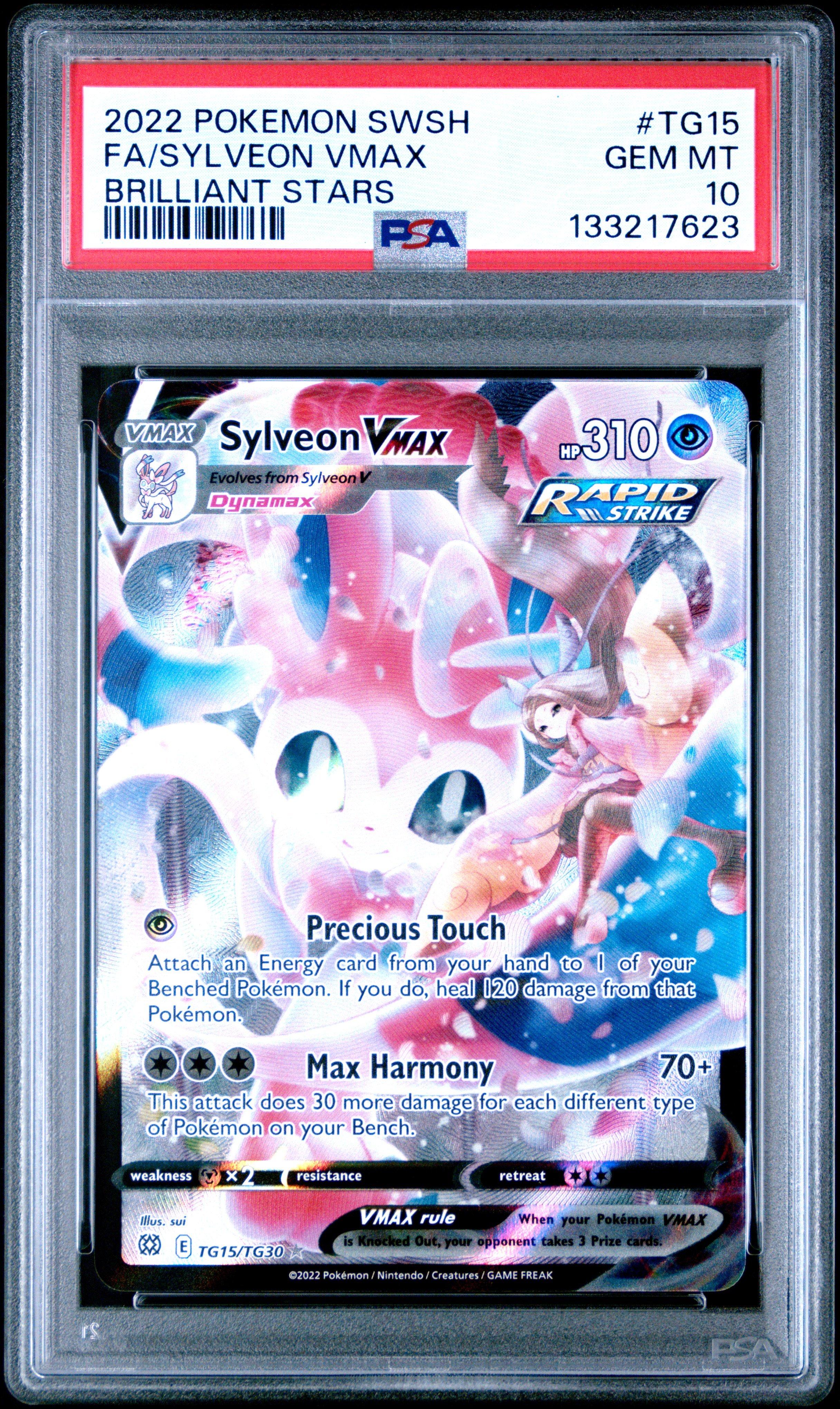 2022 Pokemon Sword & Shield Brilliant Stars Tg15 Full Art/sylveon