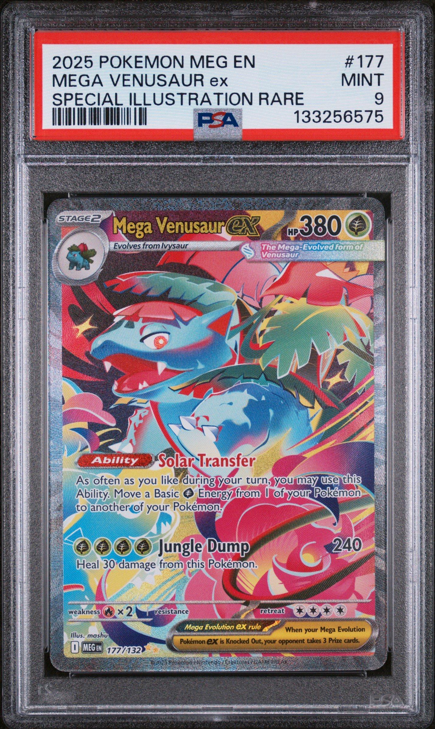 2025 Pokemon Meg En-mega Evolution 177 Mega Venusaur Ex Special