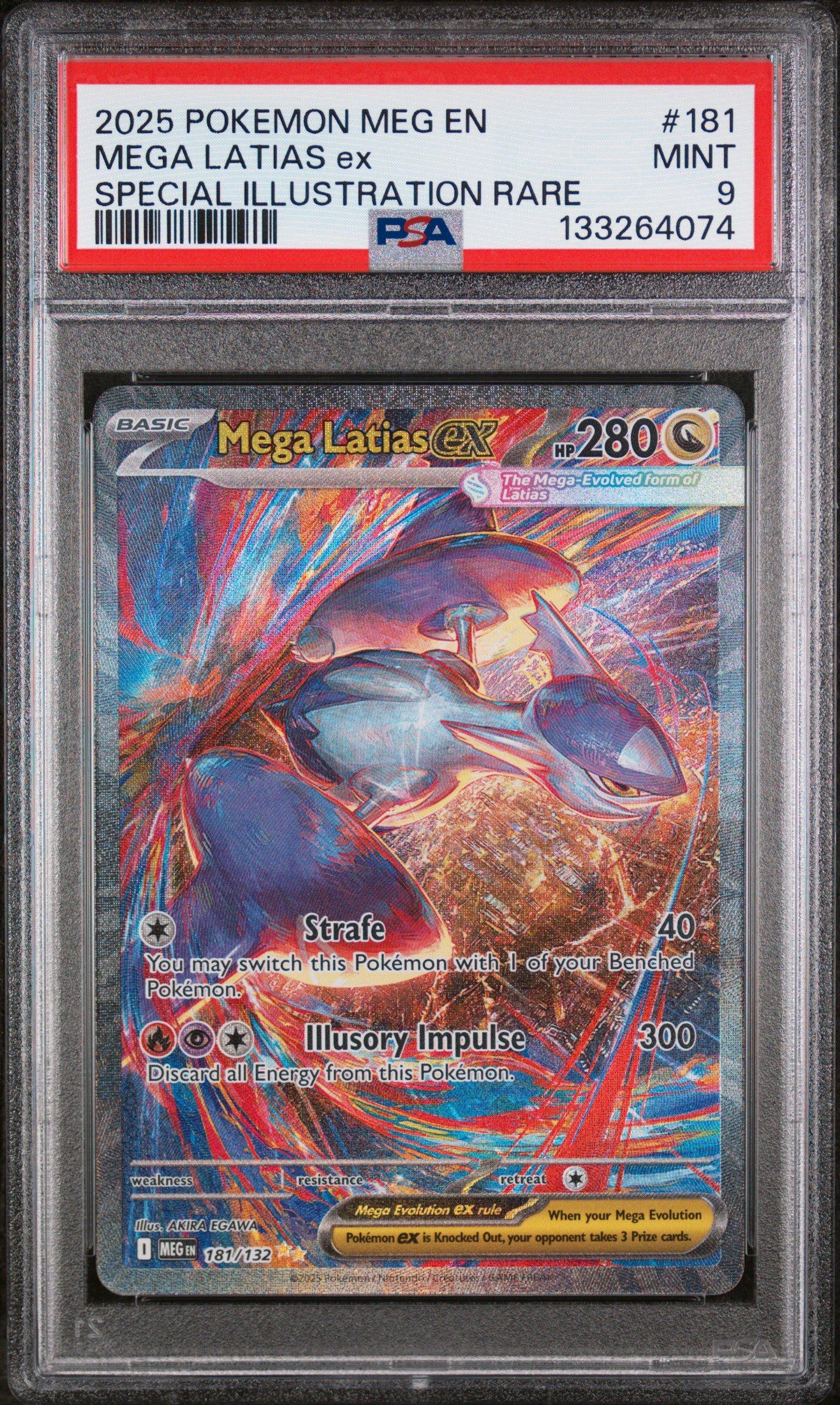 2025 Pokemon Meg En-mega Evolution 181 Mega Latias Ex Special