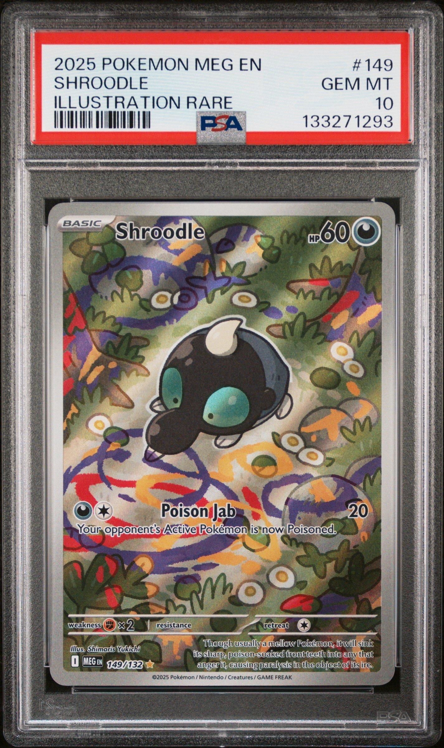 shroodle pokemon card Pokemon Paldean Fates - SHROODLE 189/091 - SHINY ULTRA RARE - NM