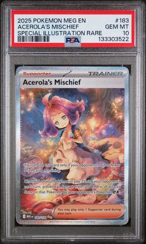 2025 Pokemon Meg En-mega Evolution 183 Acerola's Mischief Special