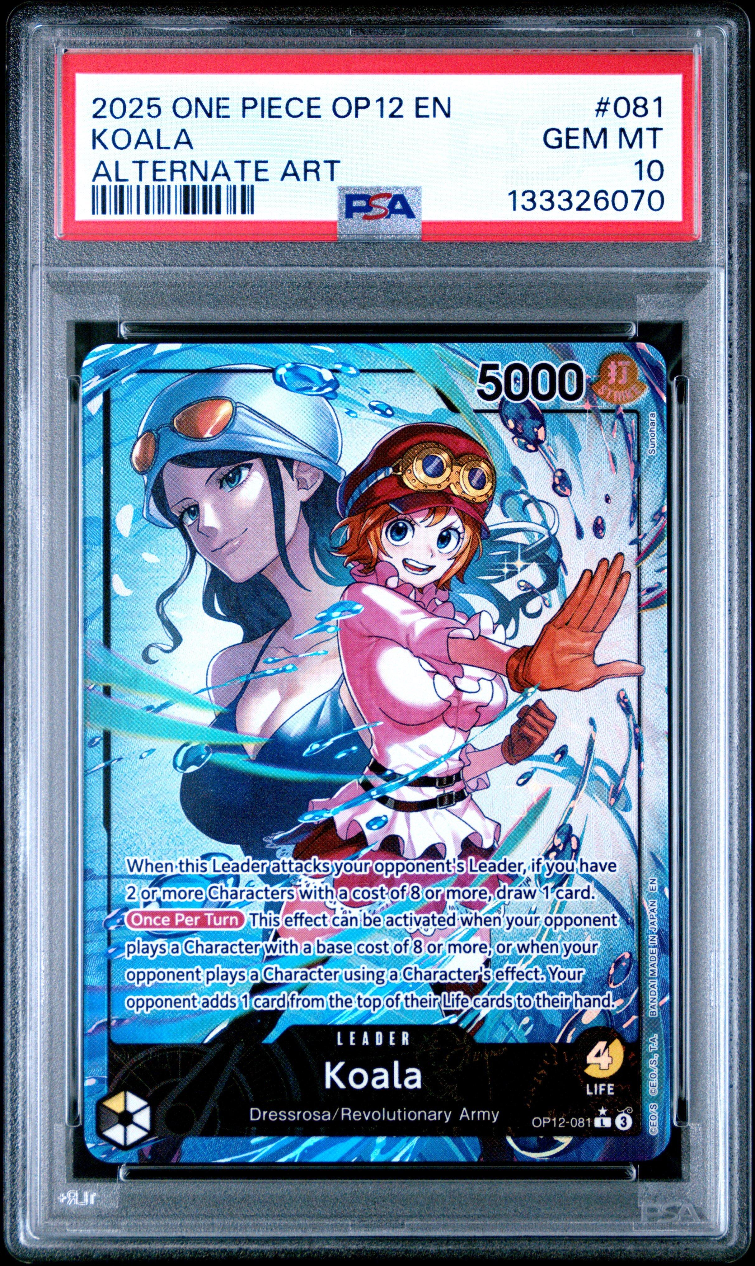 2025 One Piece Op12-legacy Of The Master 081 Koala Alternate Art
