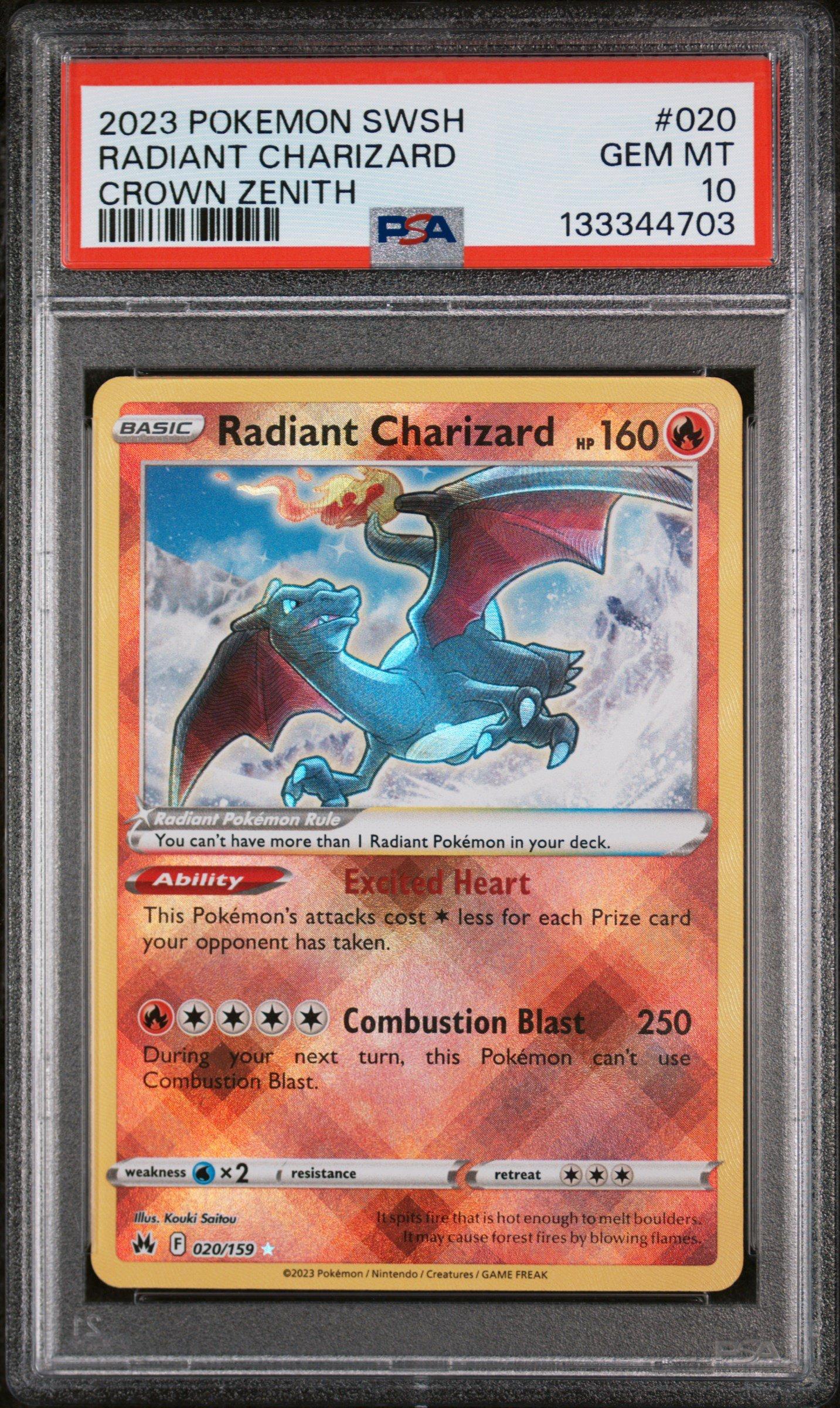 2023 Pokemon Sword And Shield Crown Zenith 020 Radiant Charizard