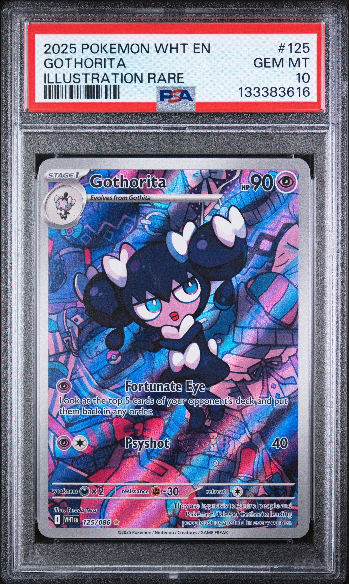 2025 Pokemon Wht En-white Flare 125 Gothorita Illustration Rare