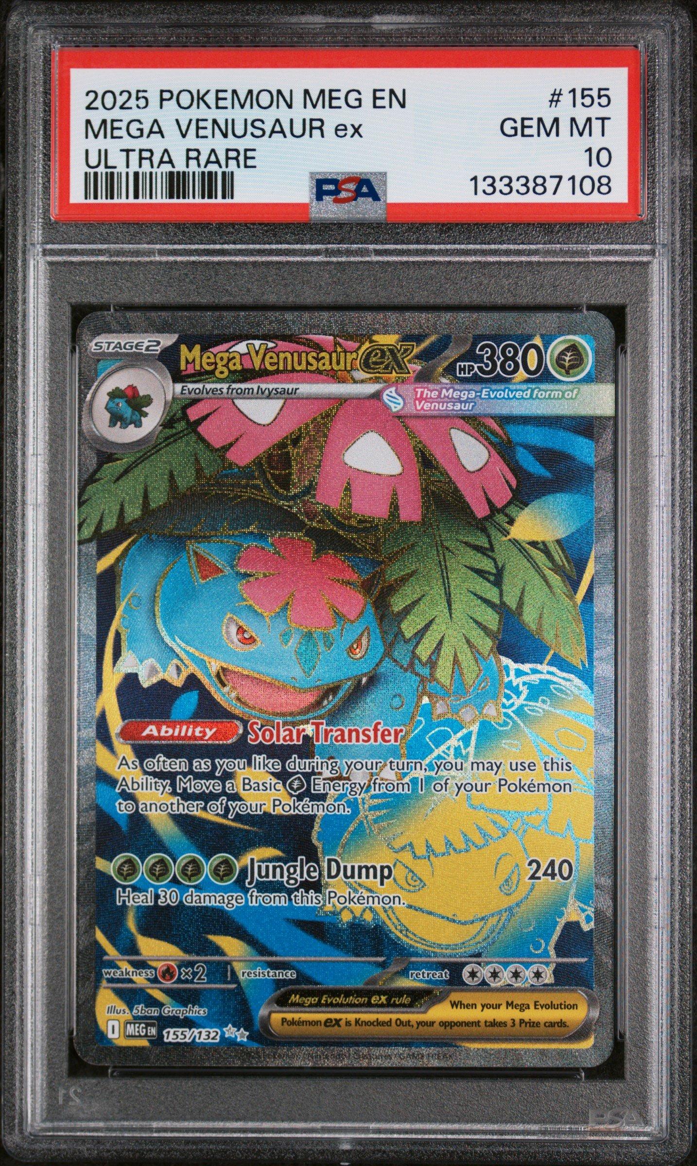 2025 Pokemon Meg En-mega Evolution 155 Mega Venusaur Ex Ultra Rare