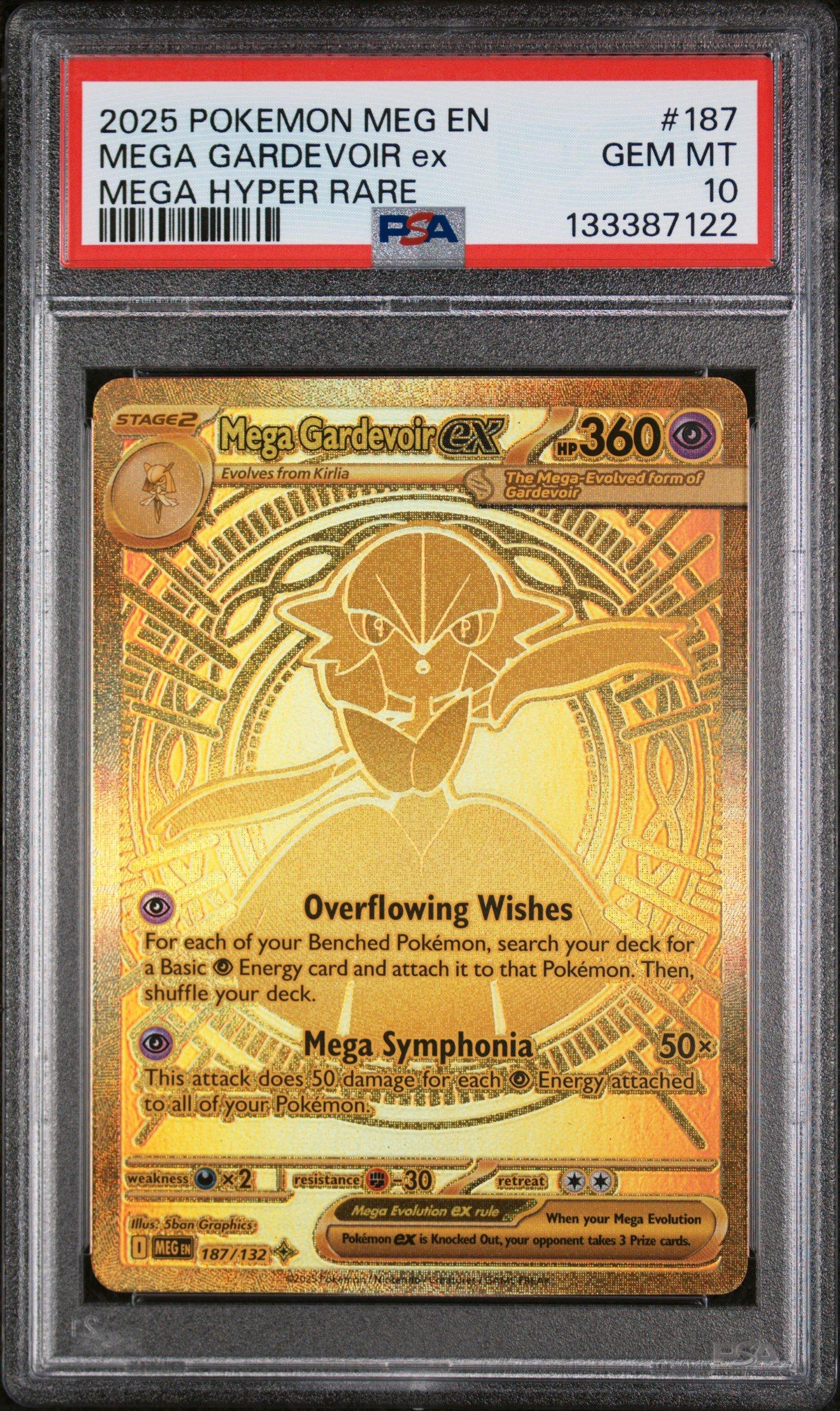 2025 Pokemon Meg En-mega Evolution 187 Mega Gardevoir Ex Mega