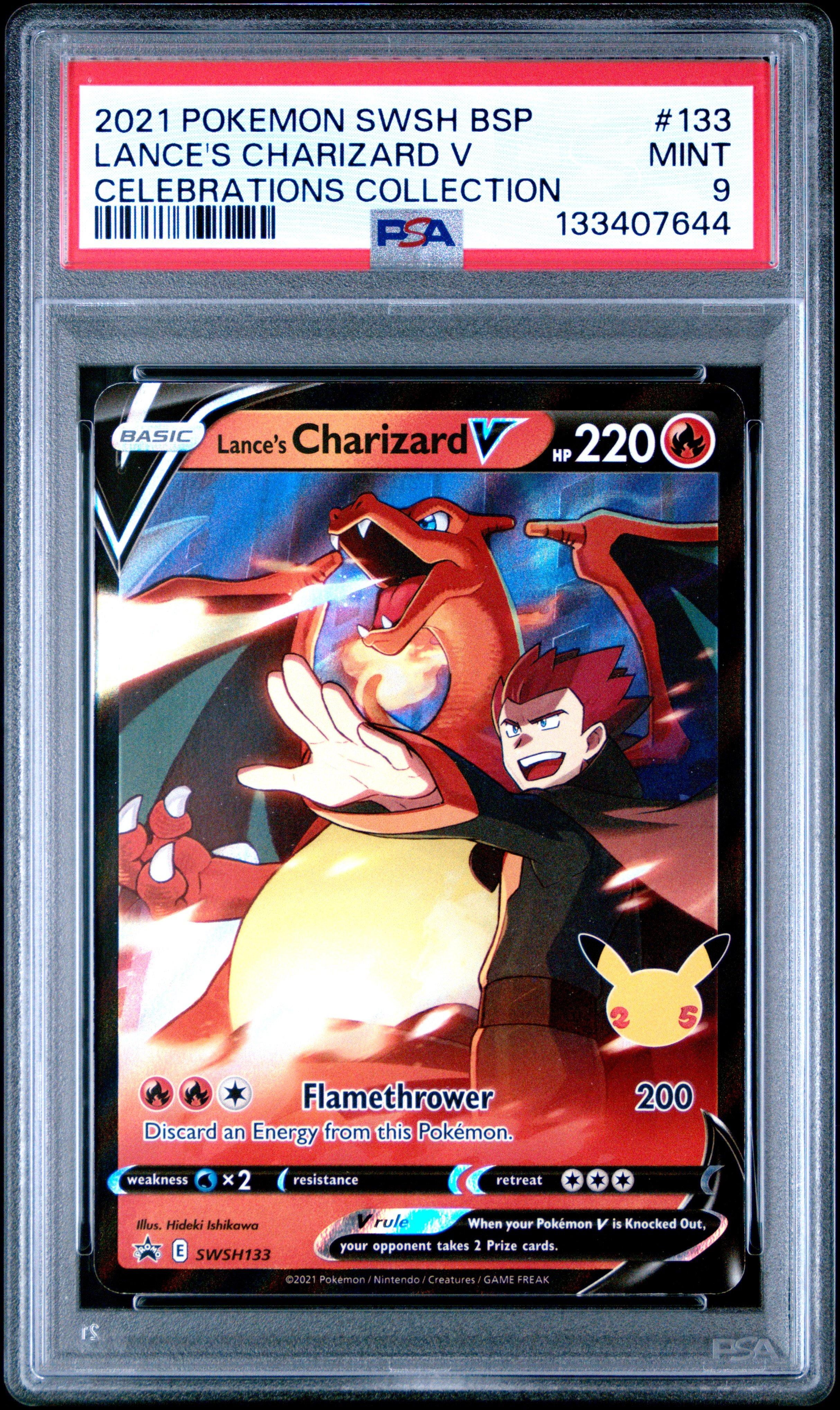 2021 Pokemon Swsh Black Star Promo 133 Lance's Charizard V