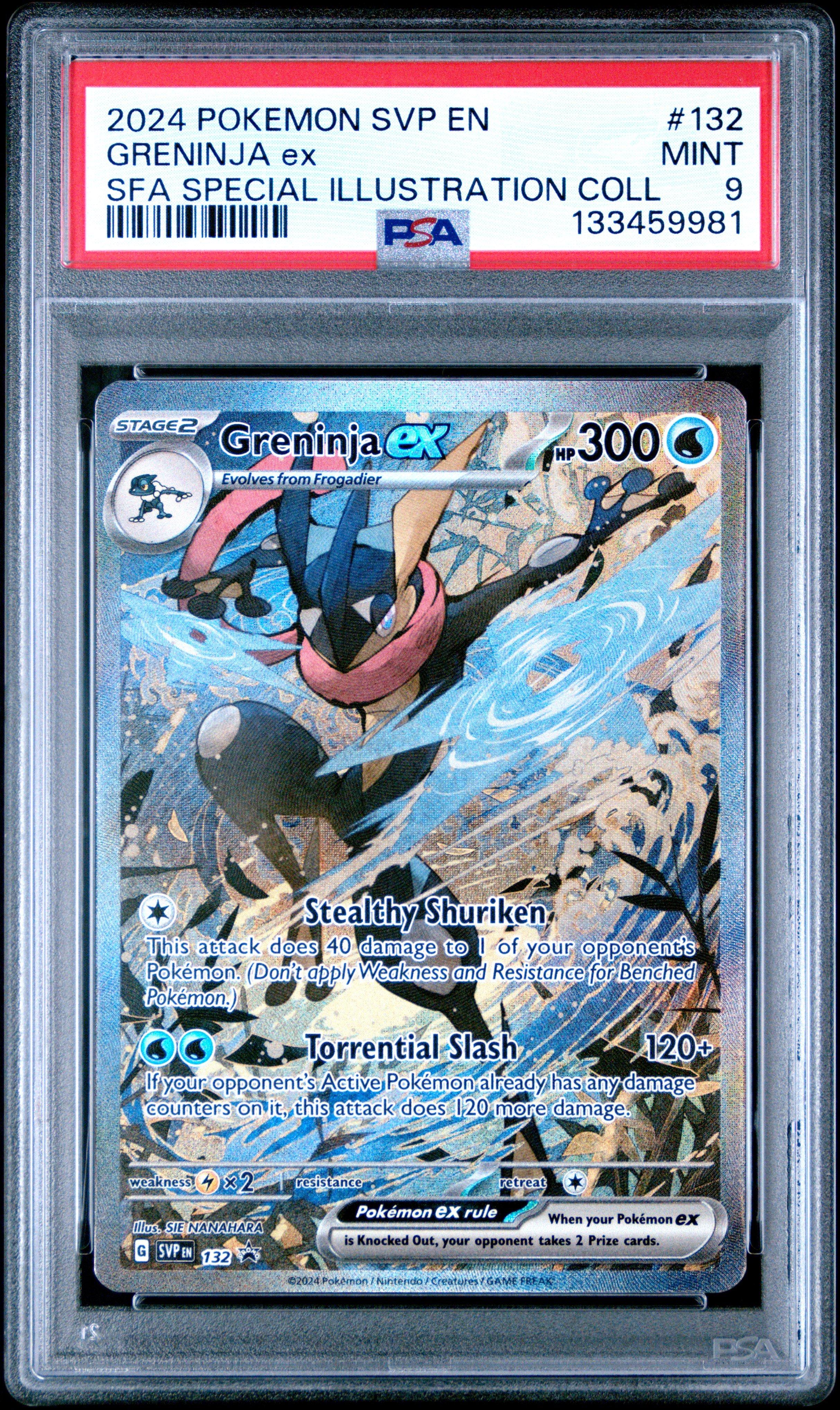 2024 Pokemon Svp En-sv Black Star Promo 132 Greninja Ex Shrouded