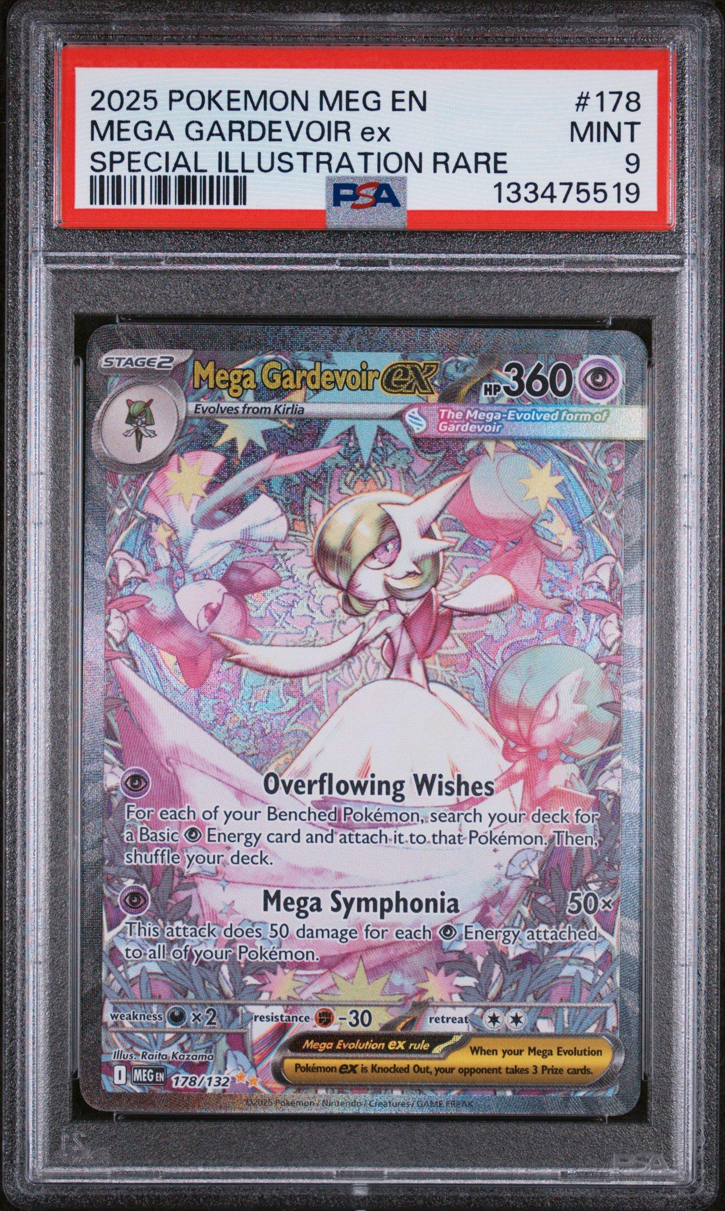 2025 Pokemon Meg En-mega Evolution 178 Mega Gardevoir Ex Special