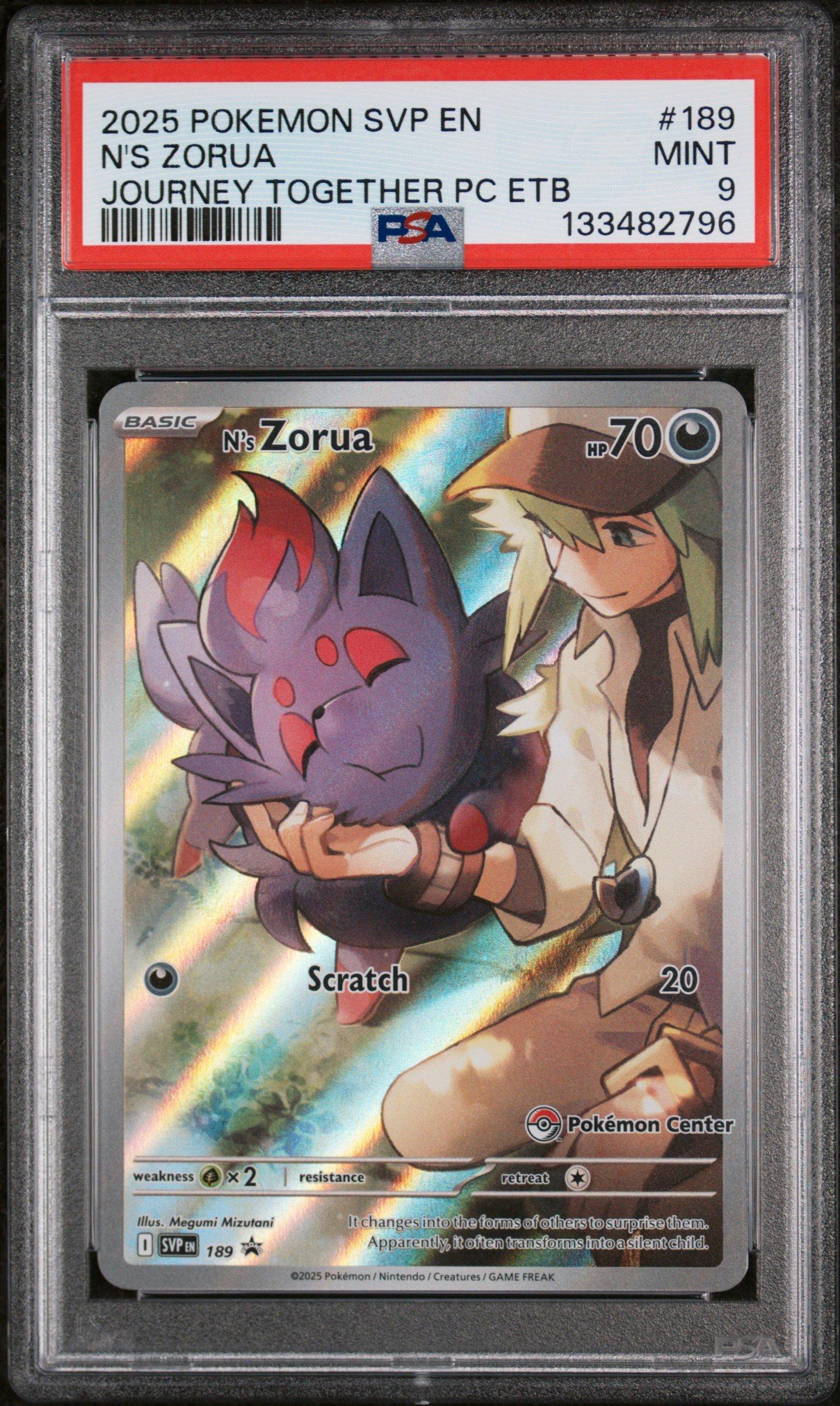 2025 Pokemon Svp En-sv Black Star Promo 189 N's Zorua Journey