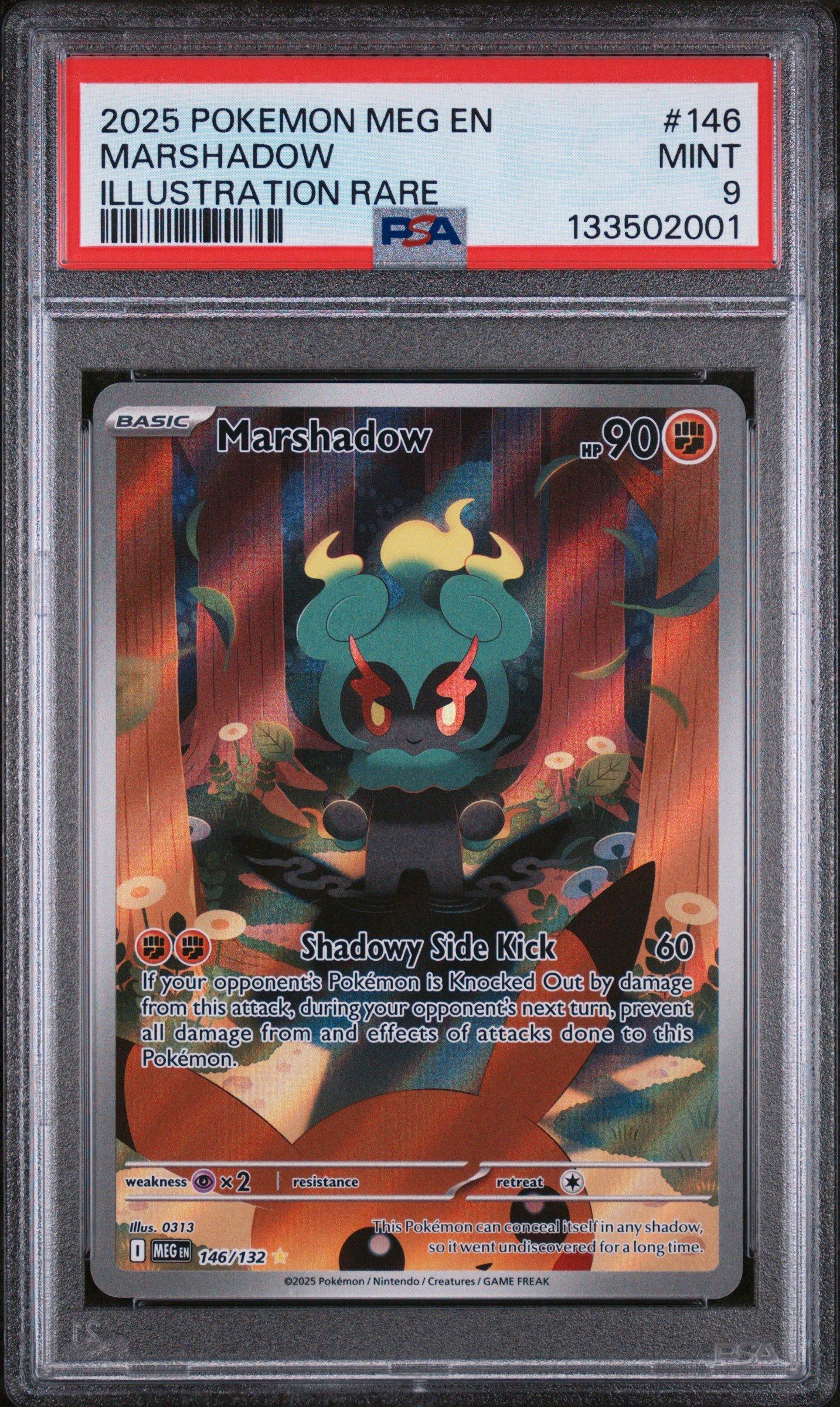2025 Pokemon Meg En-mega Evolution 146 Marshadow Illustration Rare