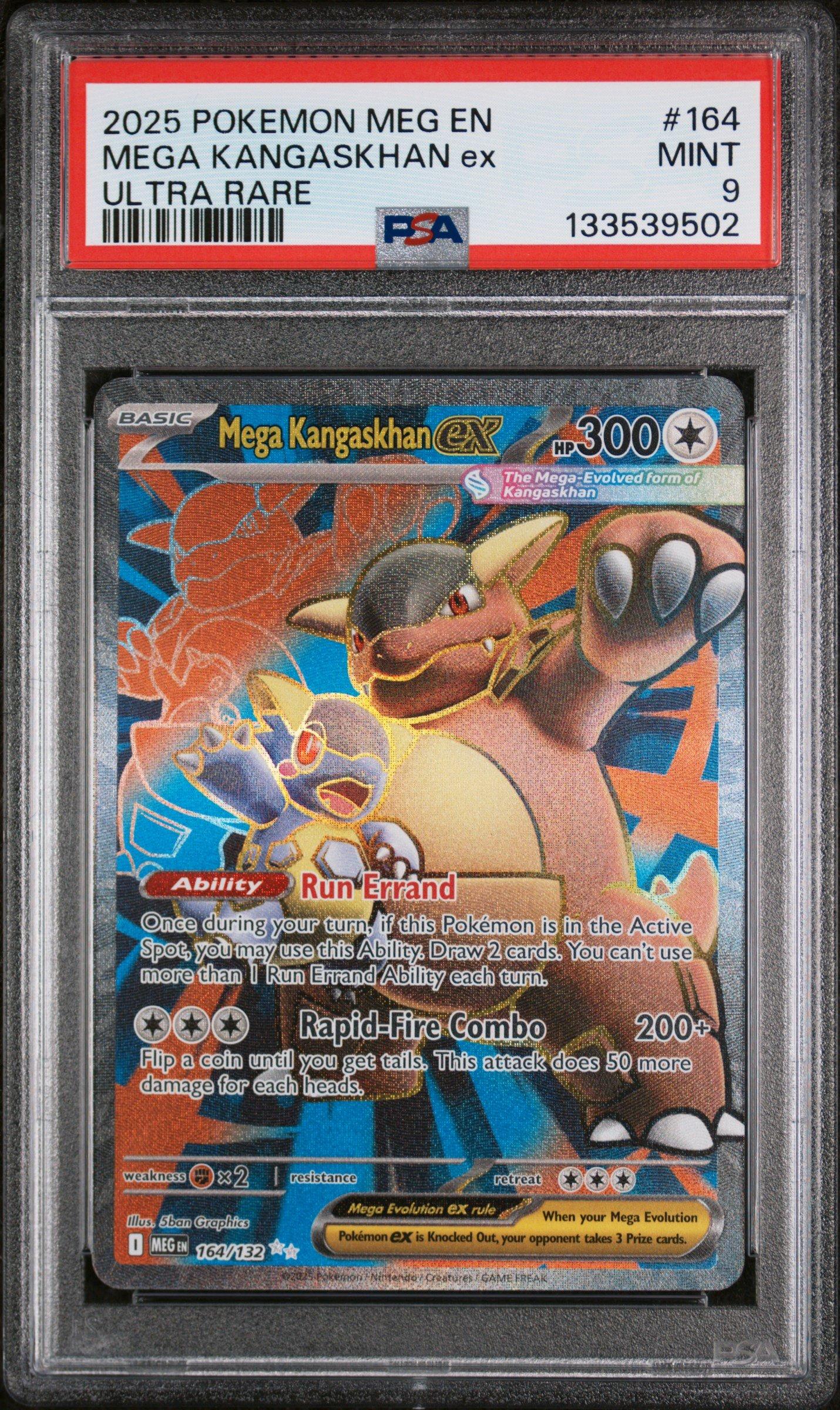 2025 Pokemon Meg En-mega Evolution 164 Mega Kangaskhan Ex Ultra Rare PSA