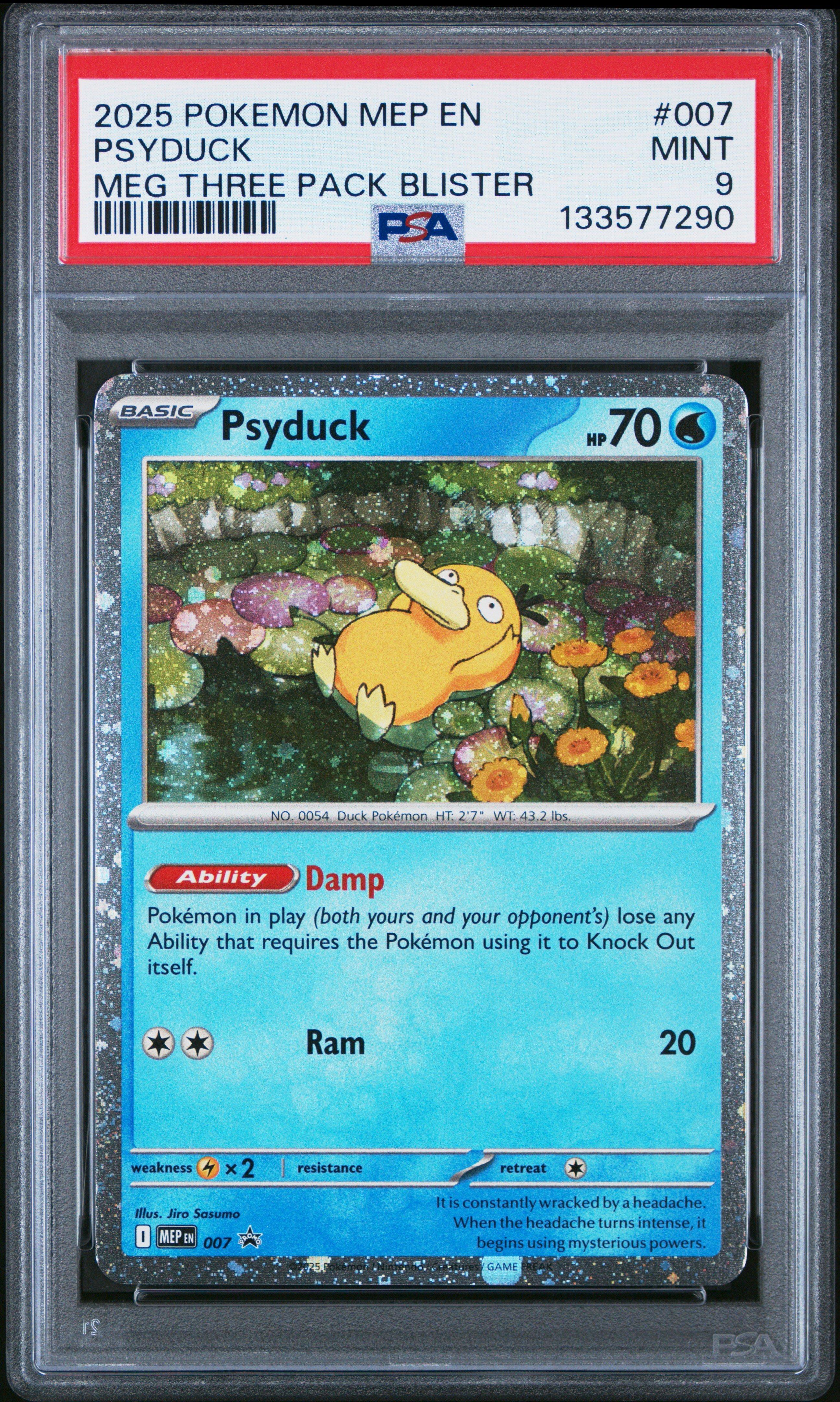 2025 Pokemon Mep En-me Black Star Promo 007 Psyduck Mega Evolution