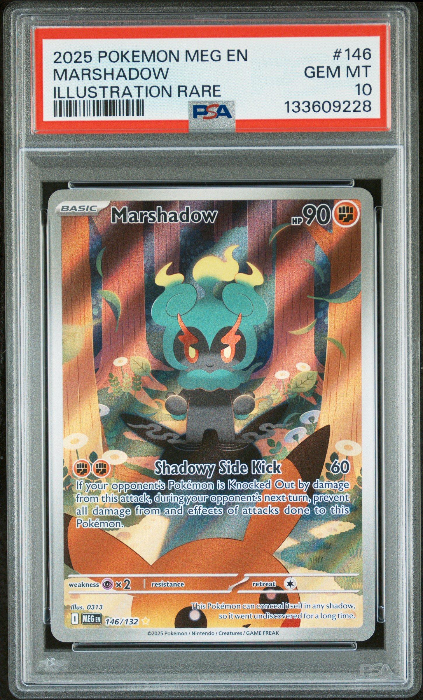 2025 Pokemon Meg En-mega Evolution 146 Marshadow Illustration Rare