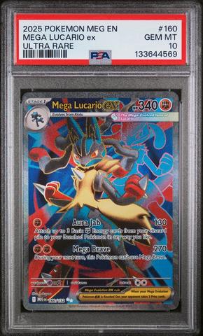 2025 Pokemon Meg En-mega Evolution 160 Mega Lucario Ex Ultra Rare