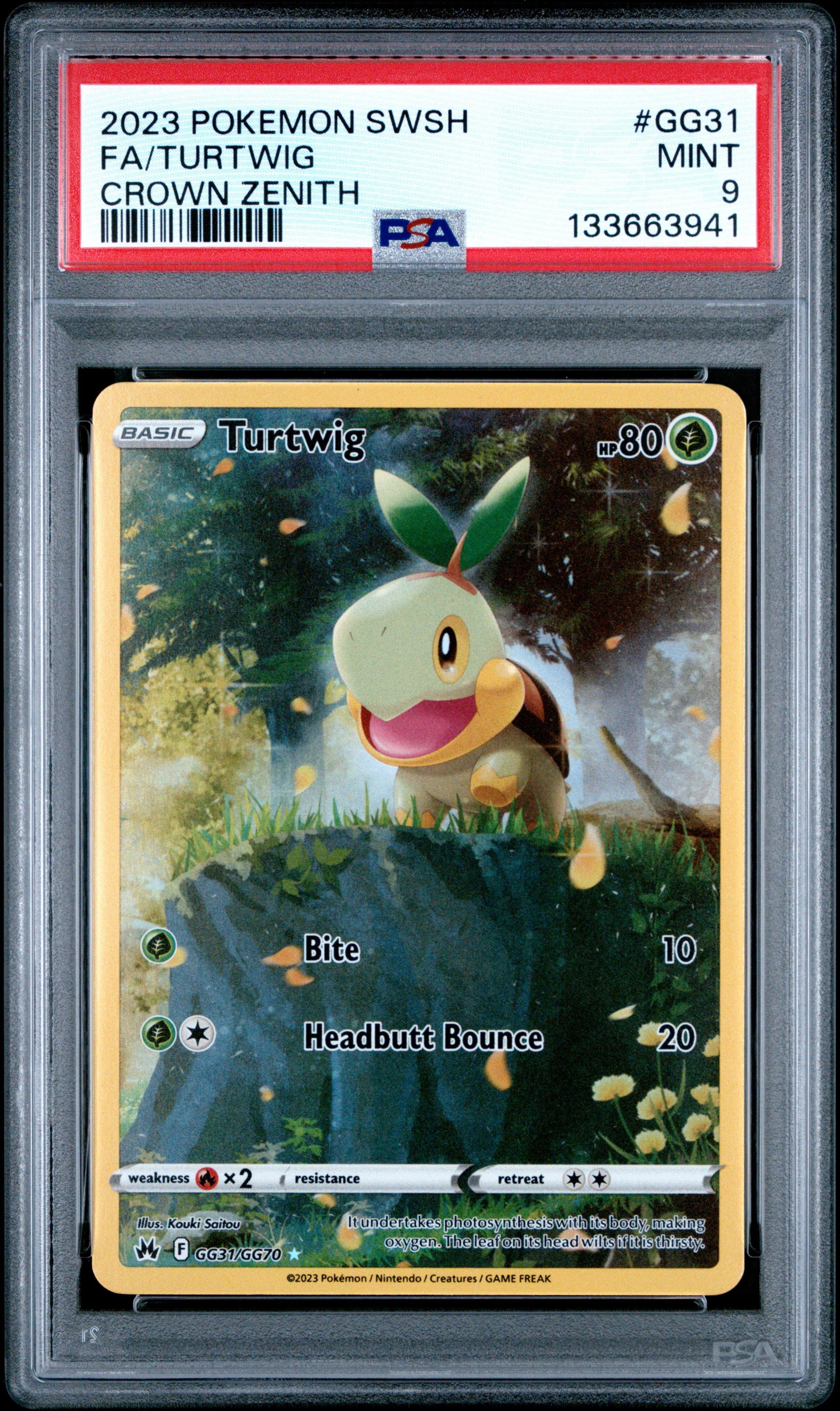 2023 Pokemon Sword And Shield Crown Zenith Gg31 Full Art/turtwig