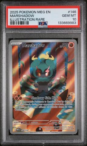 2025 Pokemon Meg En-mega Evolution 146 Marshadow Illustration Rare