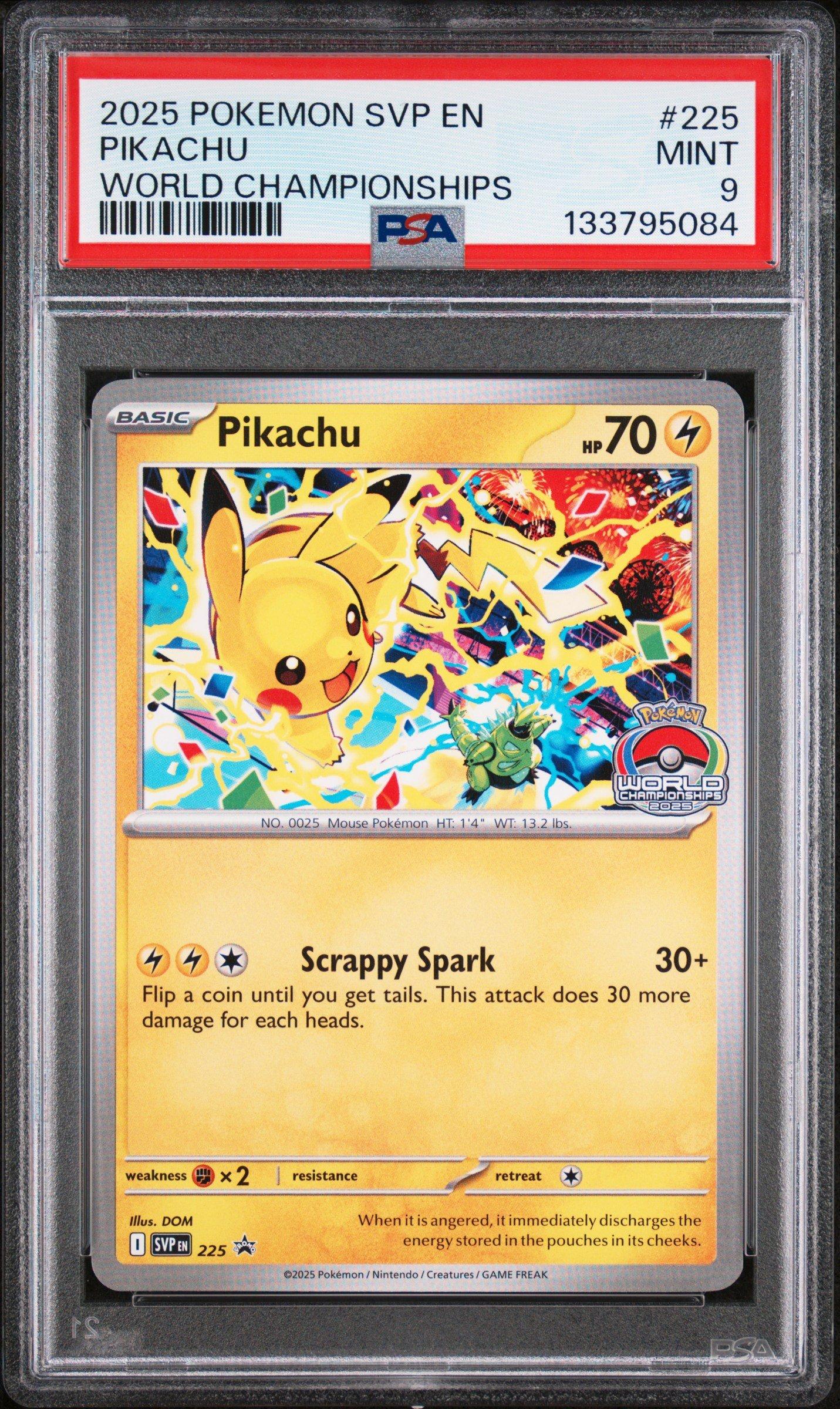 ぽ❕ 2025 Pokemon Svp En-sv Black Star Promo 225 Pikachu World