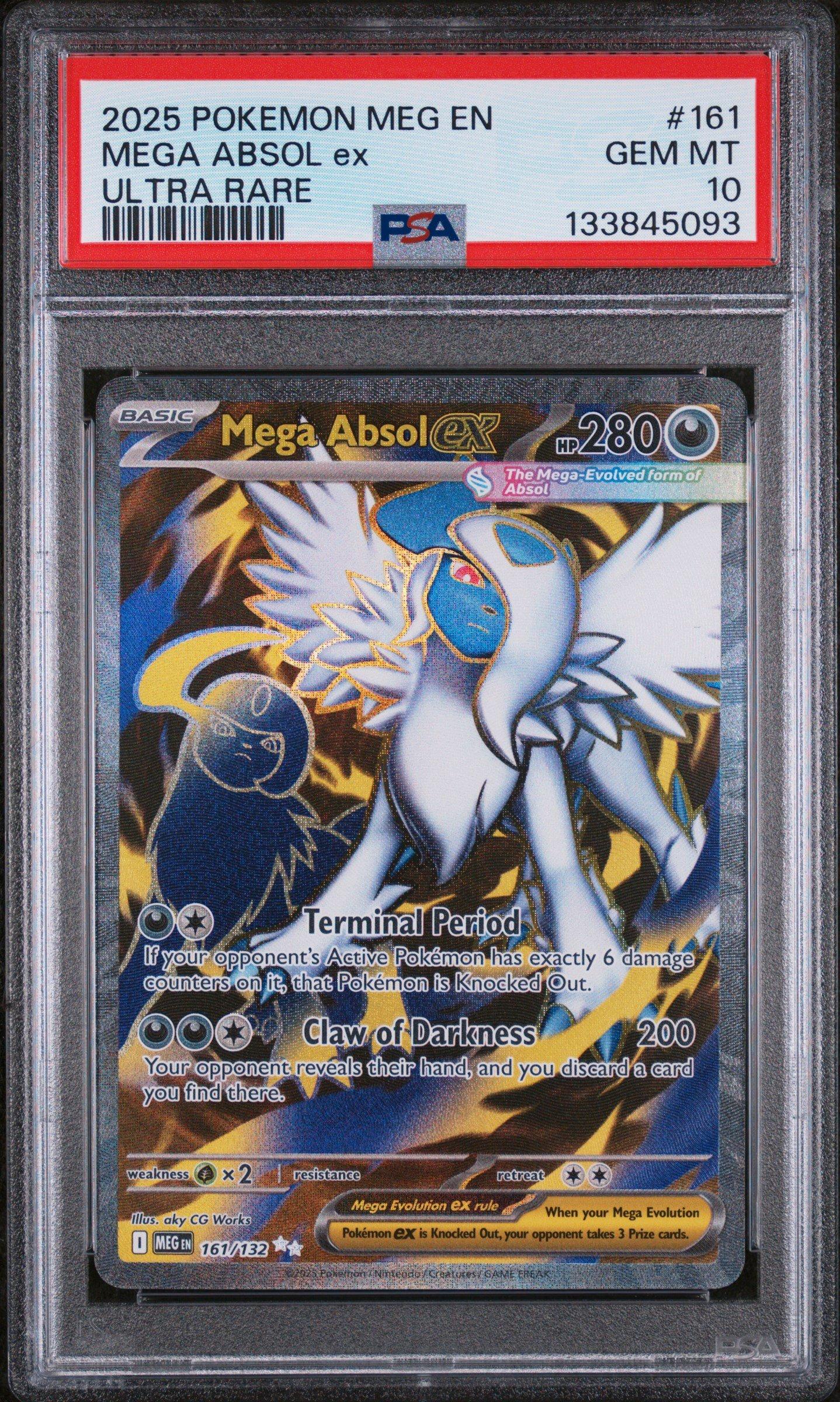 2025 Pokemon Meg En-mega Evolution 161 Mega Absol Ex Ultra Rare