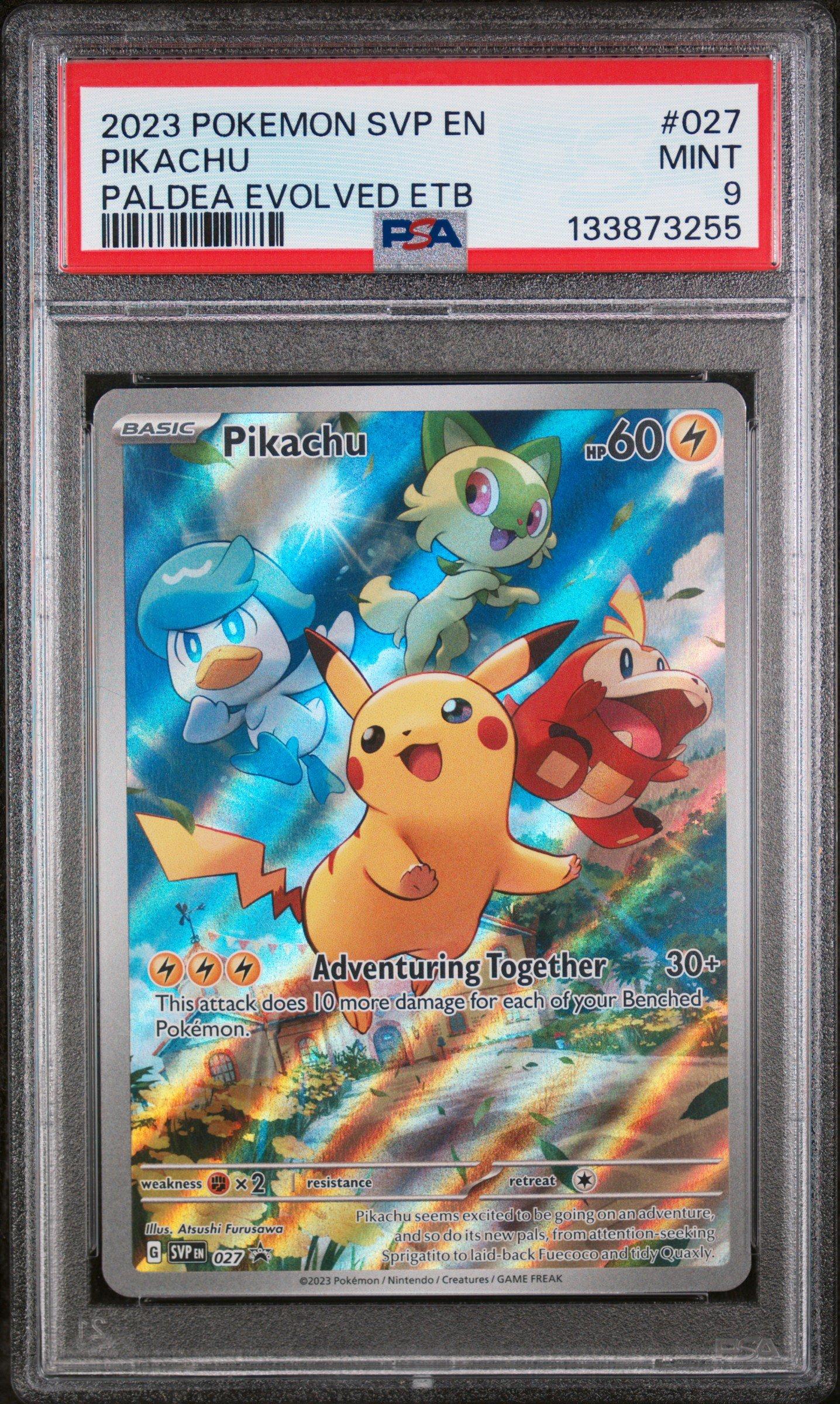 2023 Pokemon Svp En-sv Black Star Promo 027 Pikachu Paldea Evolved