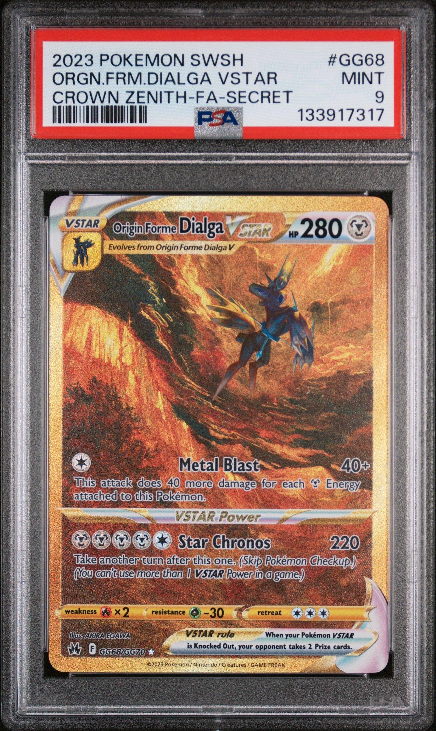 2023 Pokemon Sword And Shield Crown Zenith Gg68 Full Art/origin