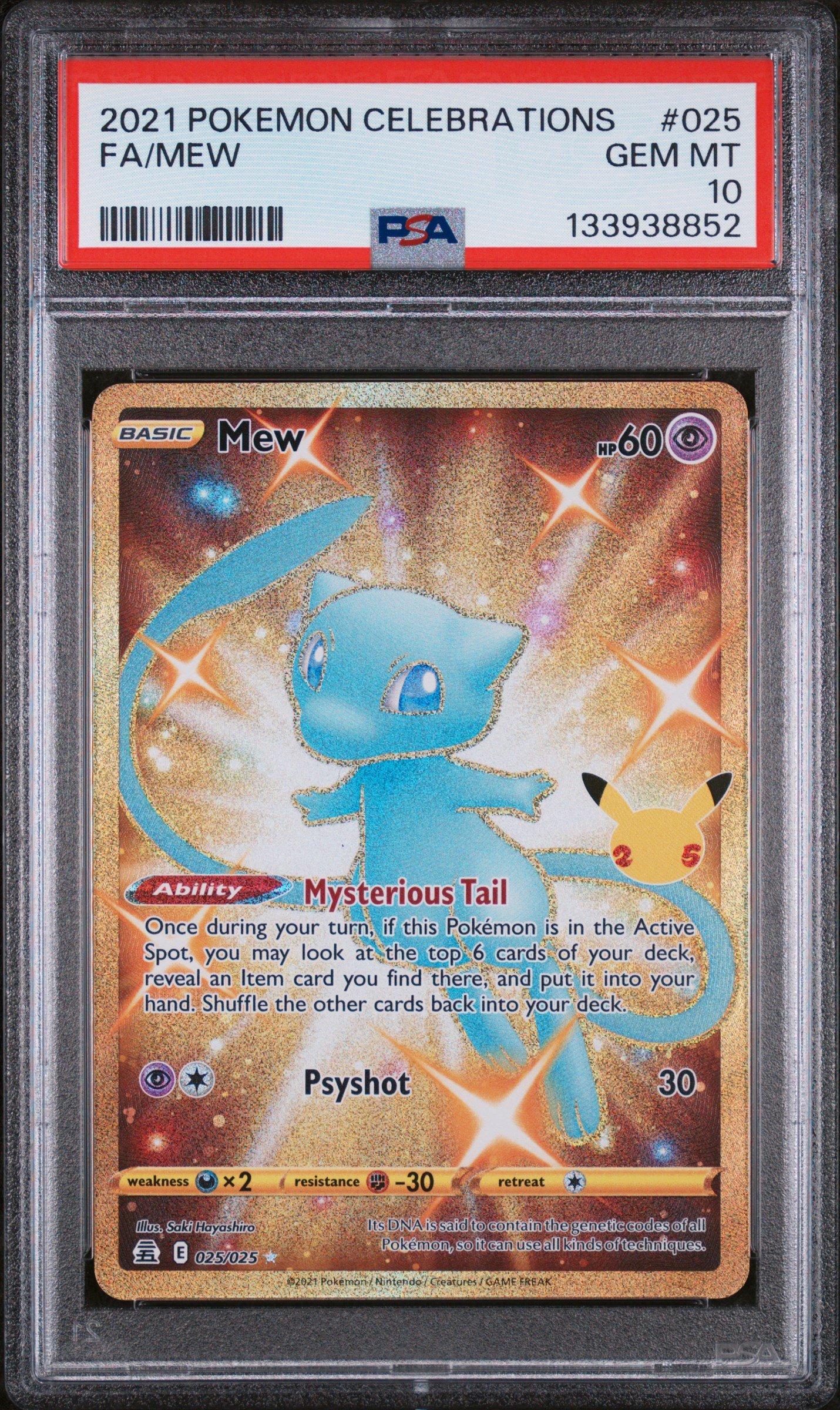 2021 Pokemon Celebrations 025 Full Art/mew PSA 10 | GameStop