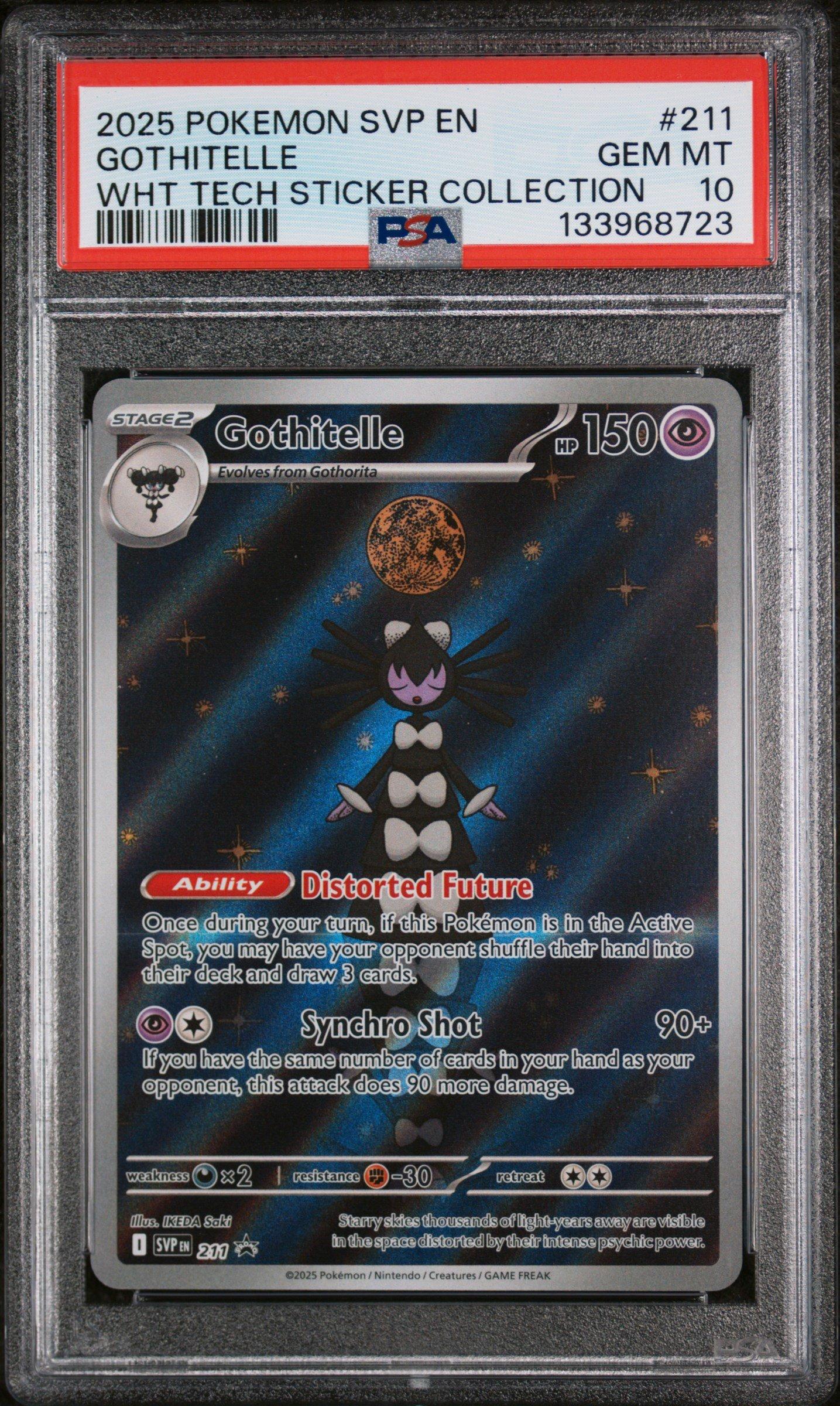 2025 ポケモンカード Gothitelle #040 ゴチルゼル　PSA10 2025 Pokemon Svp En-sv Black Star Promo 211 Gothitelle White Flare
