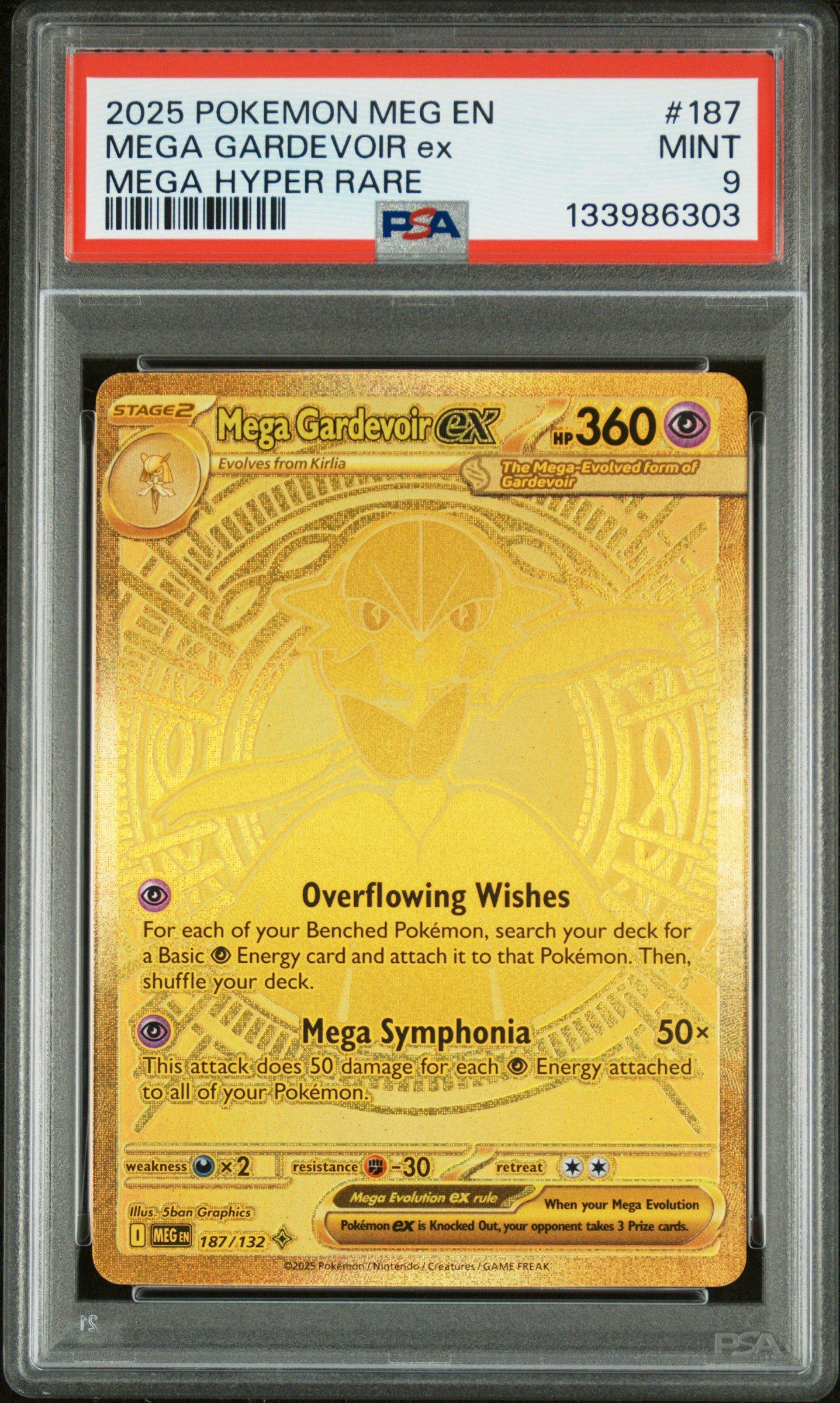 2025 Pokemon Meg En-mega Evolution 187 Mega Gardevoir Ex Mega