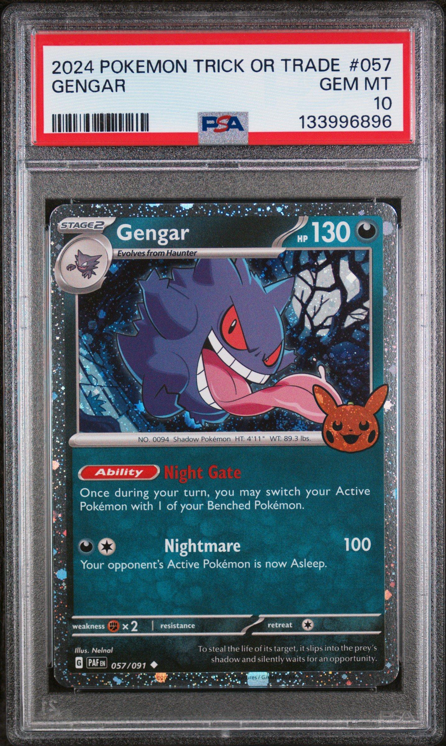 2024 Pokemon Trick Or Trade 057 Gengar PSA 10 | GameStop