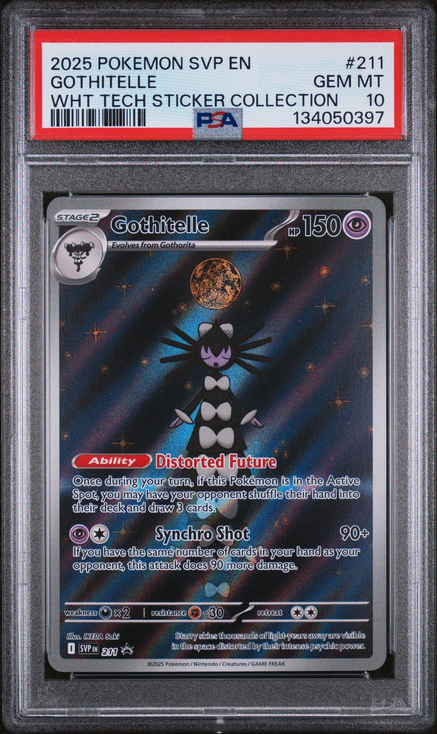 2025 ポケモンカード Gothitelle #040 ゴチルゼル　PSA10 2025 Pokemon Svp En-sv Black Star Promo 211 Gothitelle White Flare