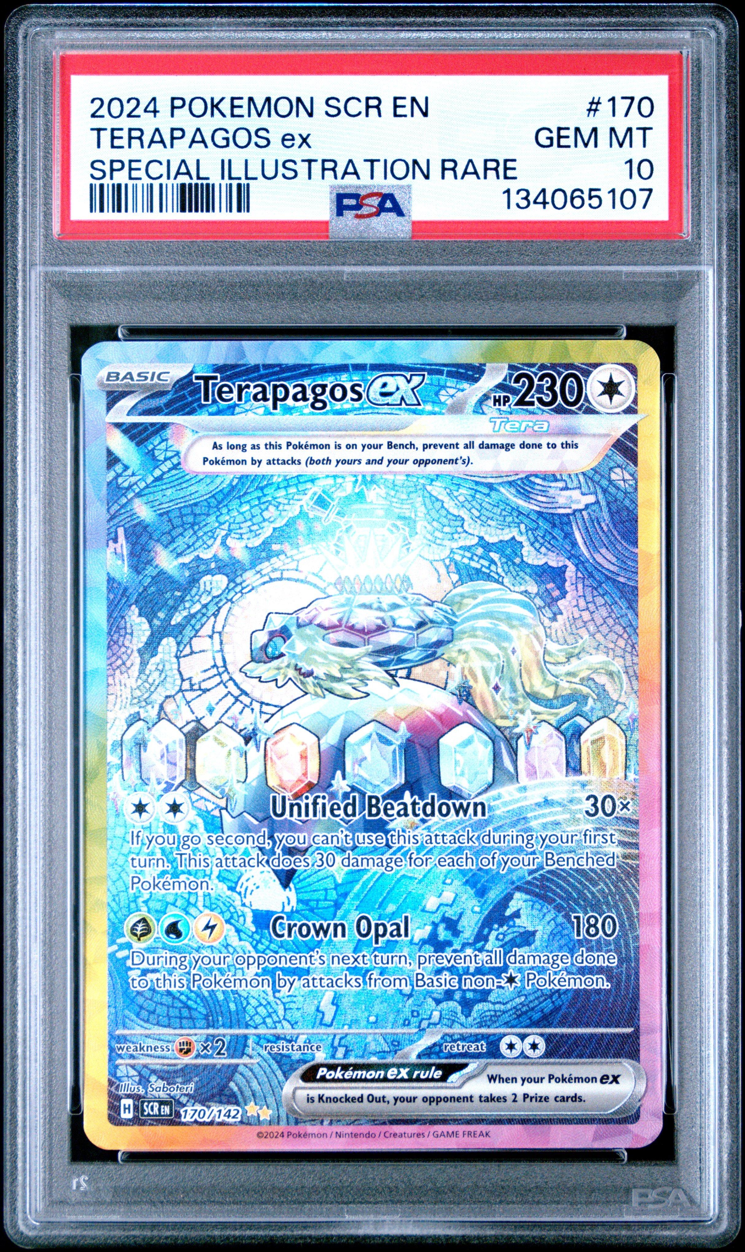 2024 Pokemon Scr En-stellar Crown 170 Terapagos Ex Special