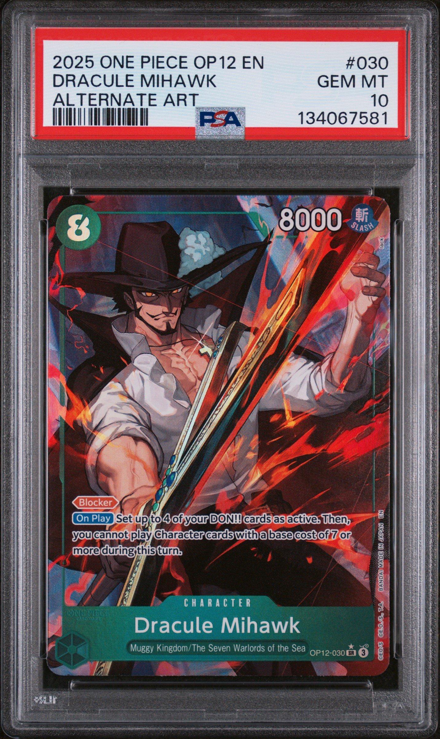 ワンピース カードゲーム 2025 ONE PIECE DRACULE MIHAWK #119 2025 One Piece Op12-legacy Of The Master 030 Dracule Mihawk