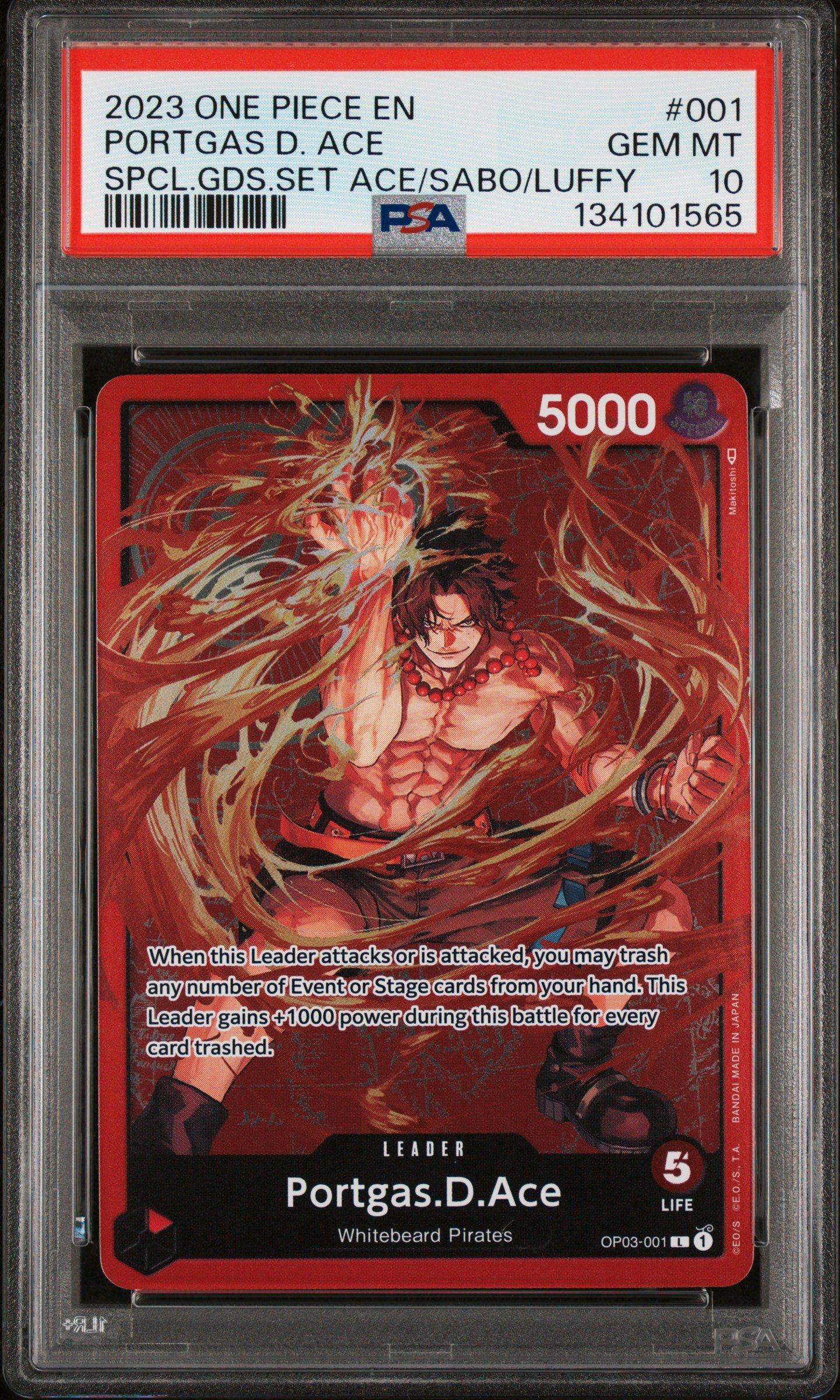 2023 One Piece Promos 001 Portgas D. Ace Special Goods Set -ace