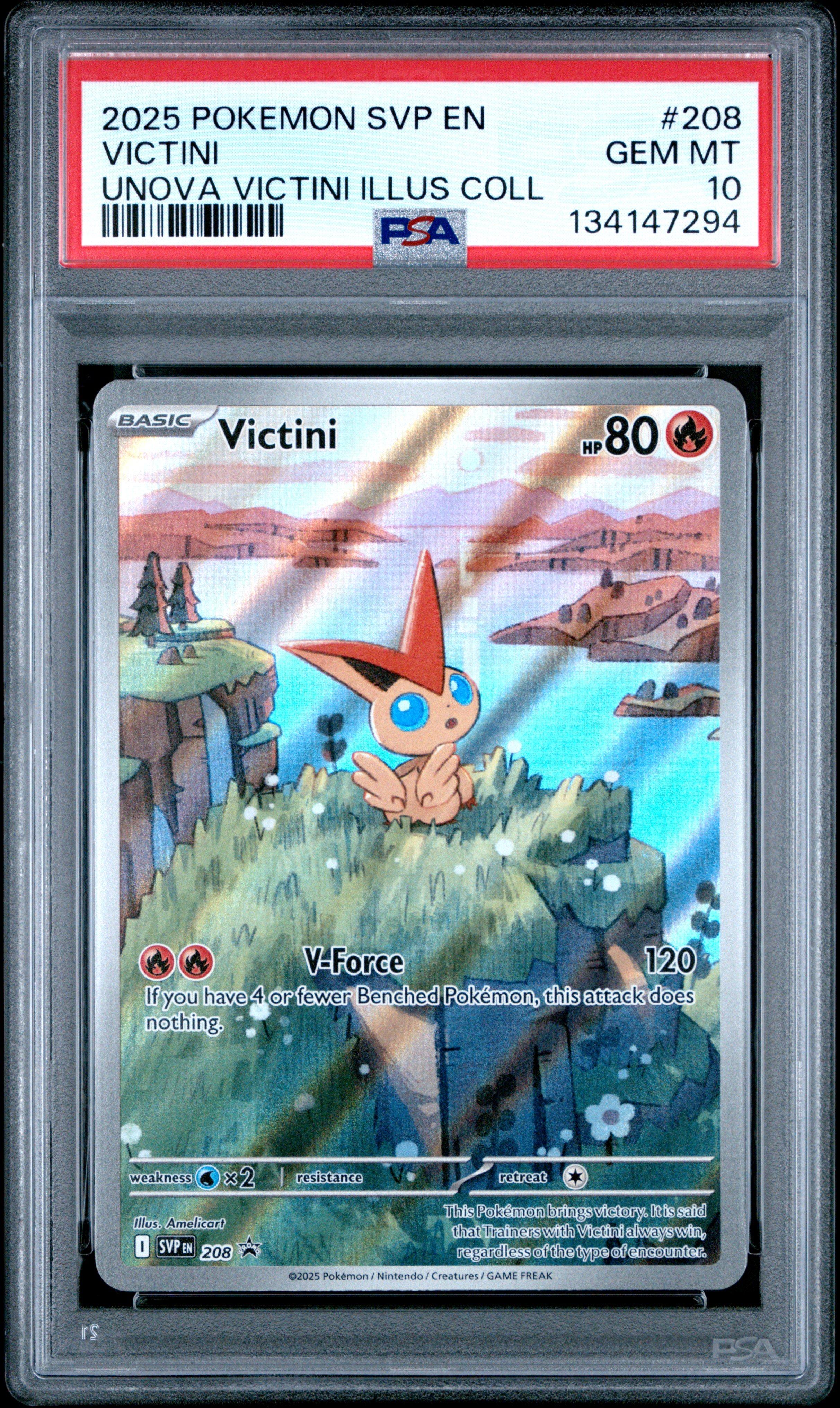 2025 Pokemon Svp En-sv Black Star Promo 208 Victini Unova Victini